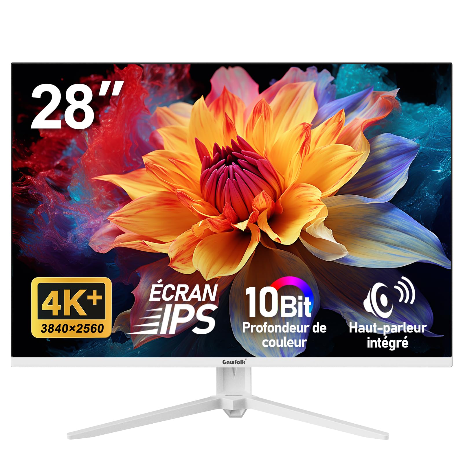 Gawfolk Schermo PC 28 Pollici 4K UHD