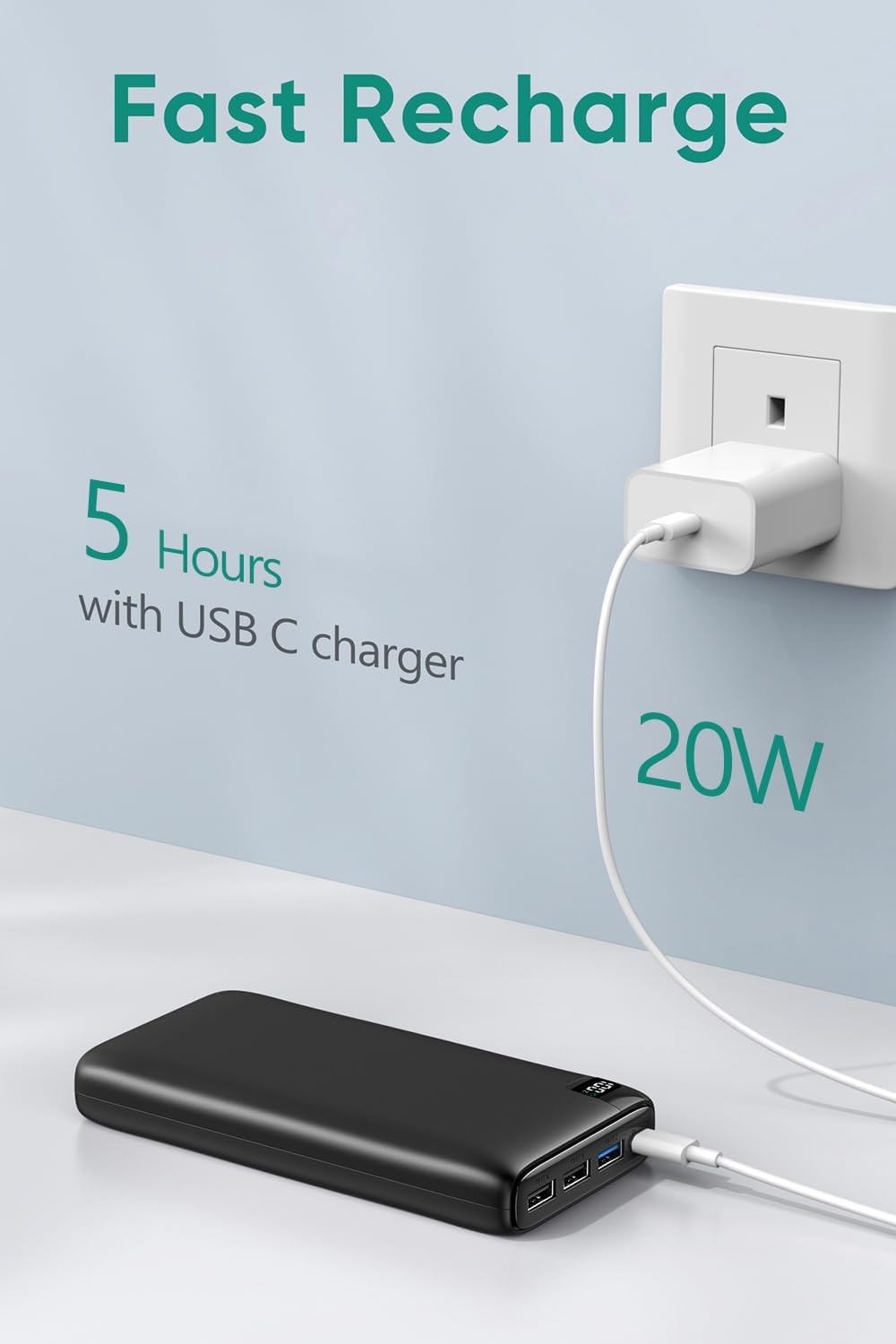 A Addtop Power Bank Esterno 26800mAh PD3.0 QC4.0 - immagine 5