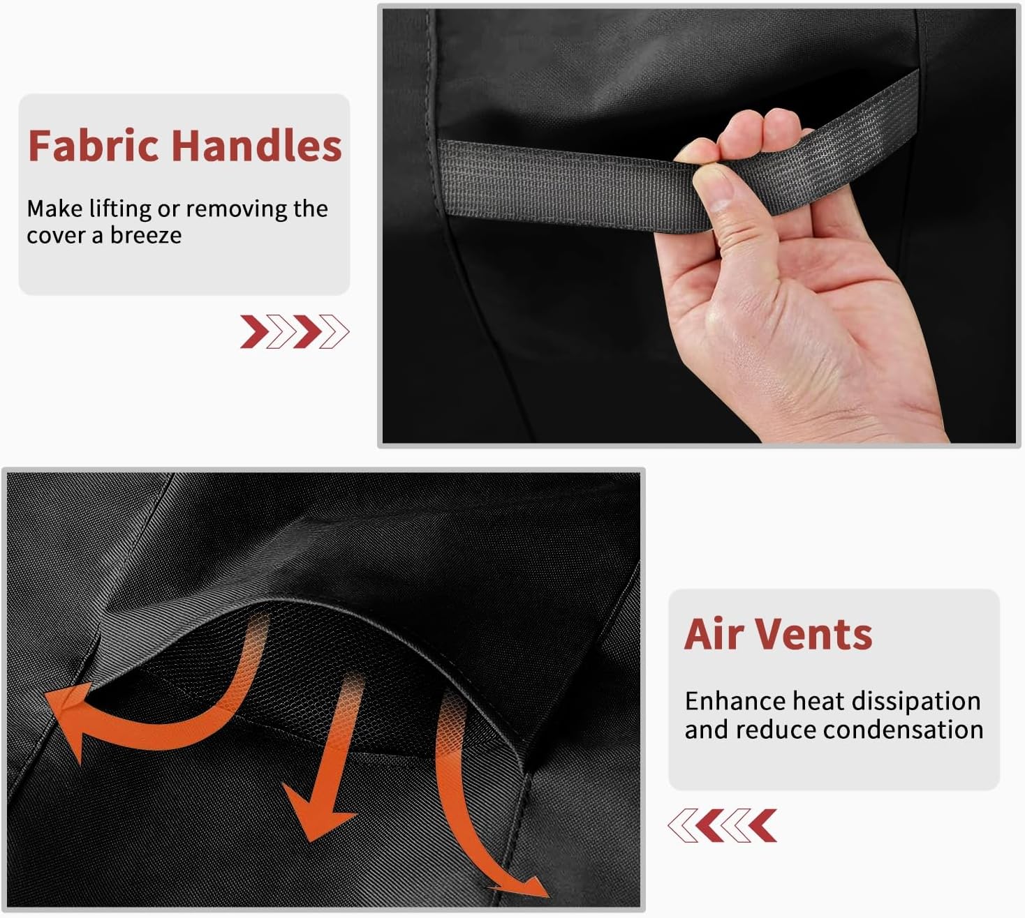 Dokon Copertura per Panca da Giardino 2 Posti, Nera - immagine 4