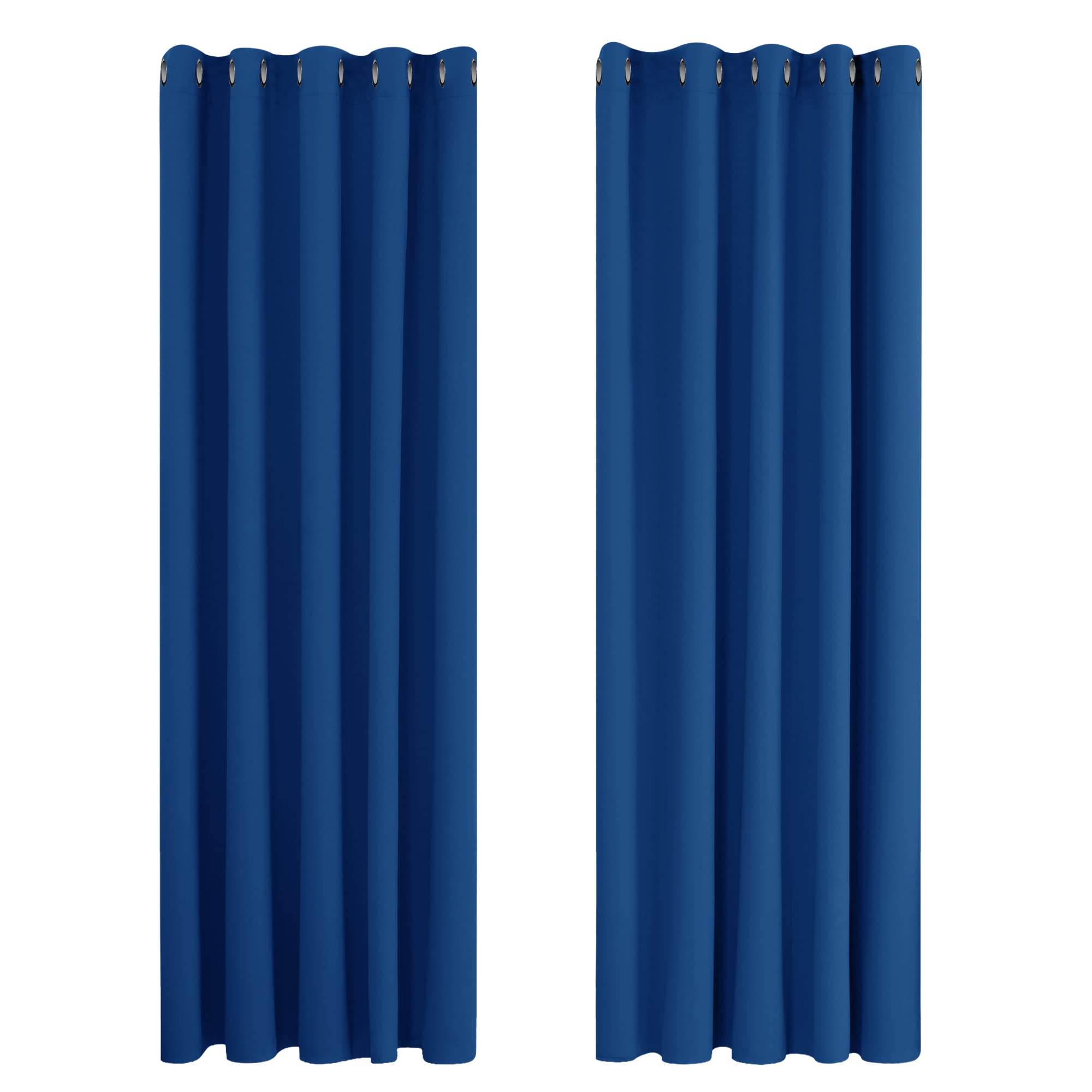 Deconovo Tende Oscuranti 2 Pezzi 229cm, Blu Elettronico