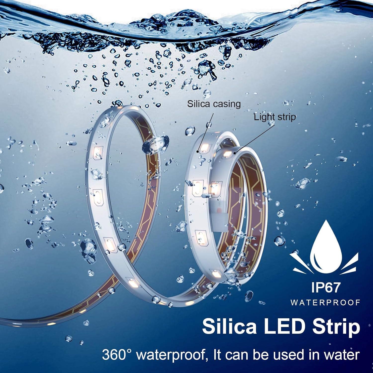 Striscia Luci Solari 10m 560 LED con Telecomando - immagine 4