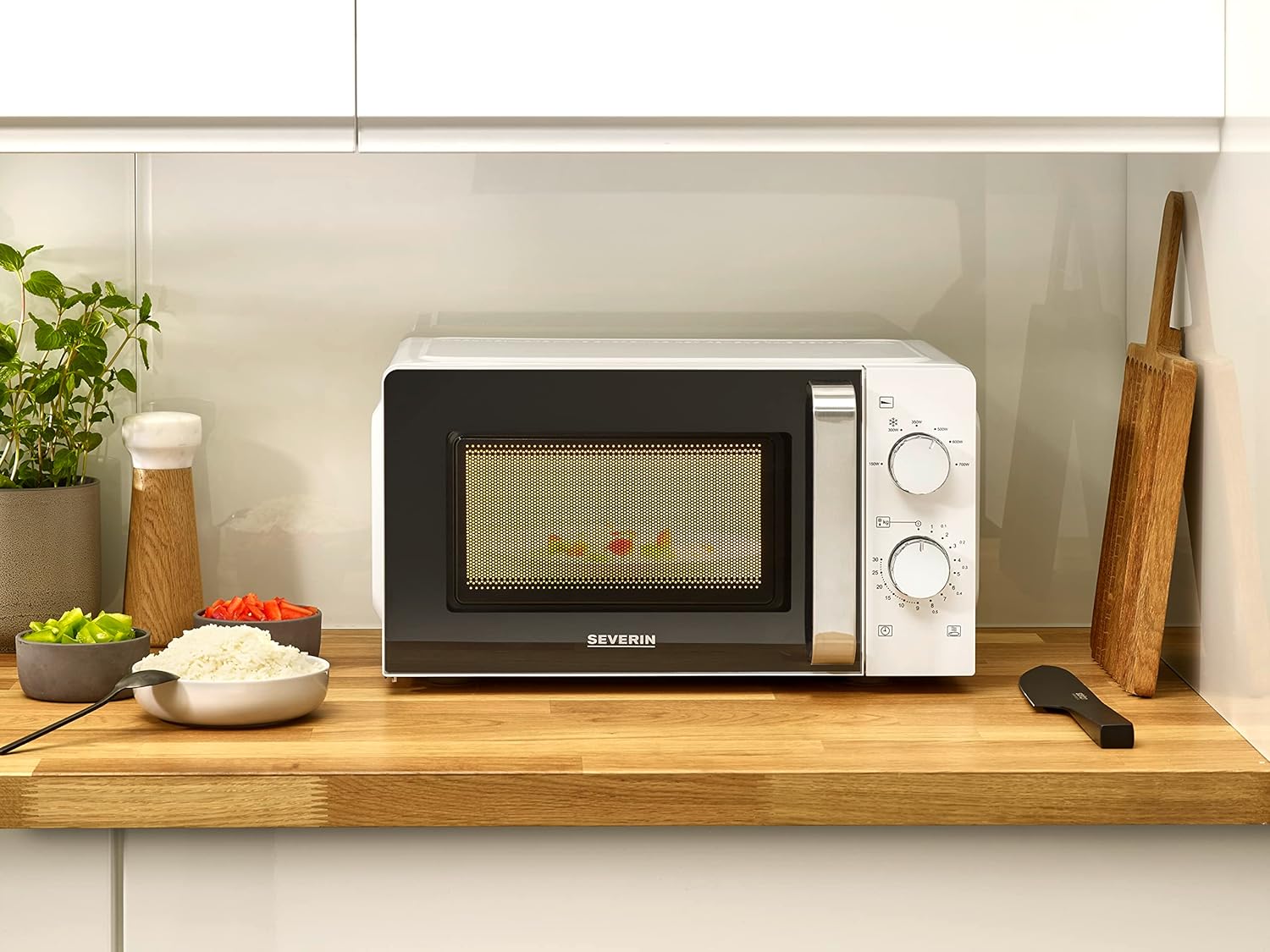 Severin Microonde Solo MW 7885, Bianco/Nero - immagine 5