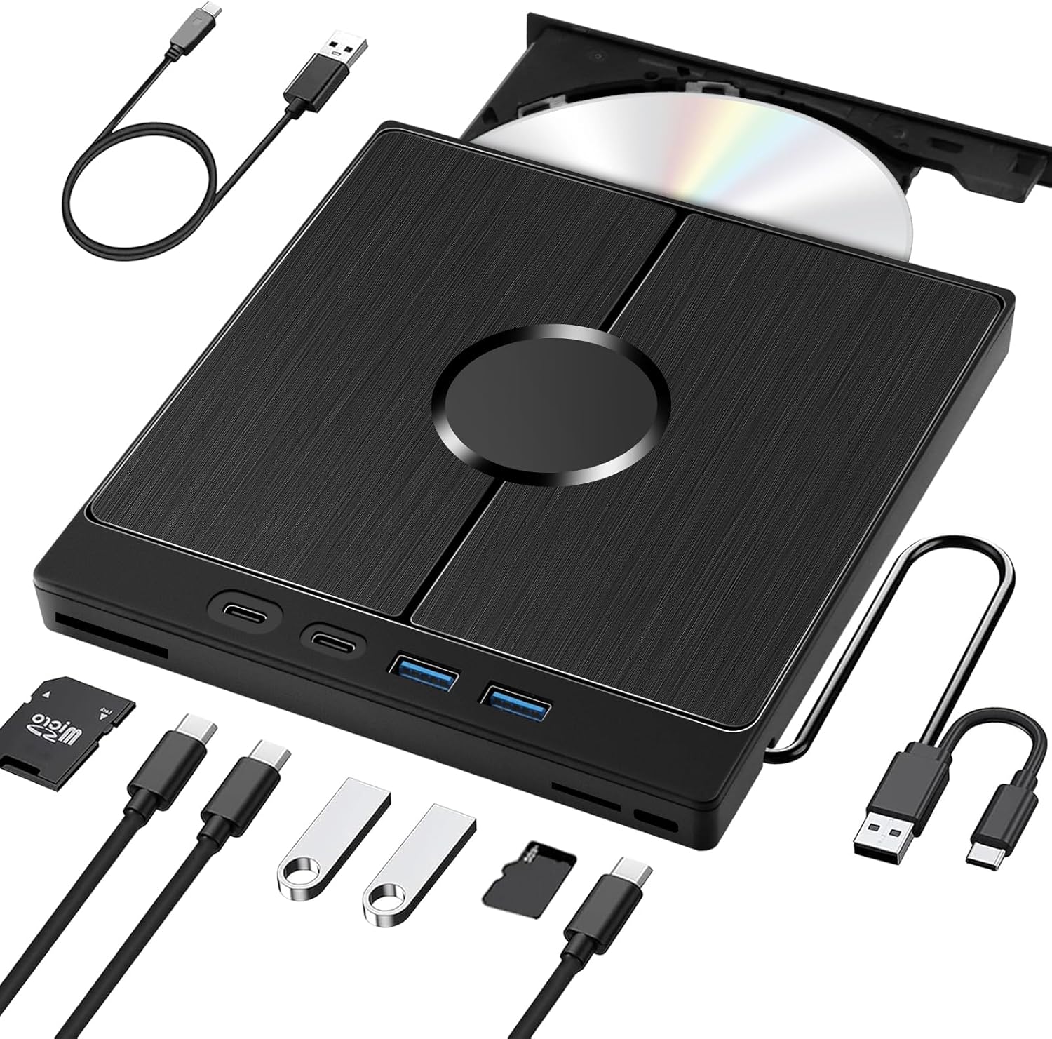 Masterizzatore DVD Esterno con SD/TF per PC Portatile - immagine 1