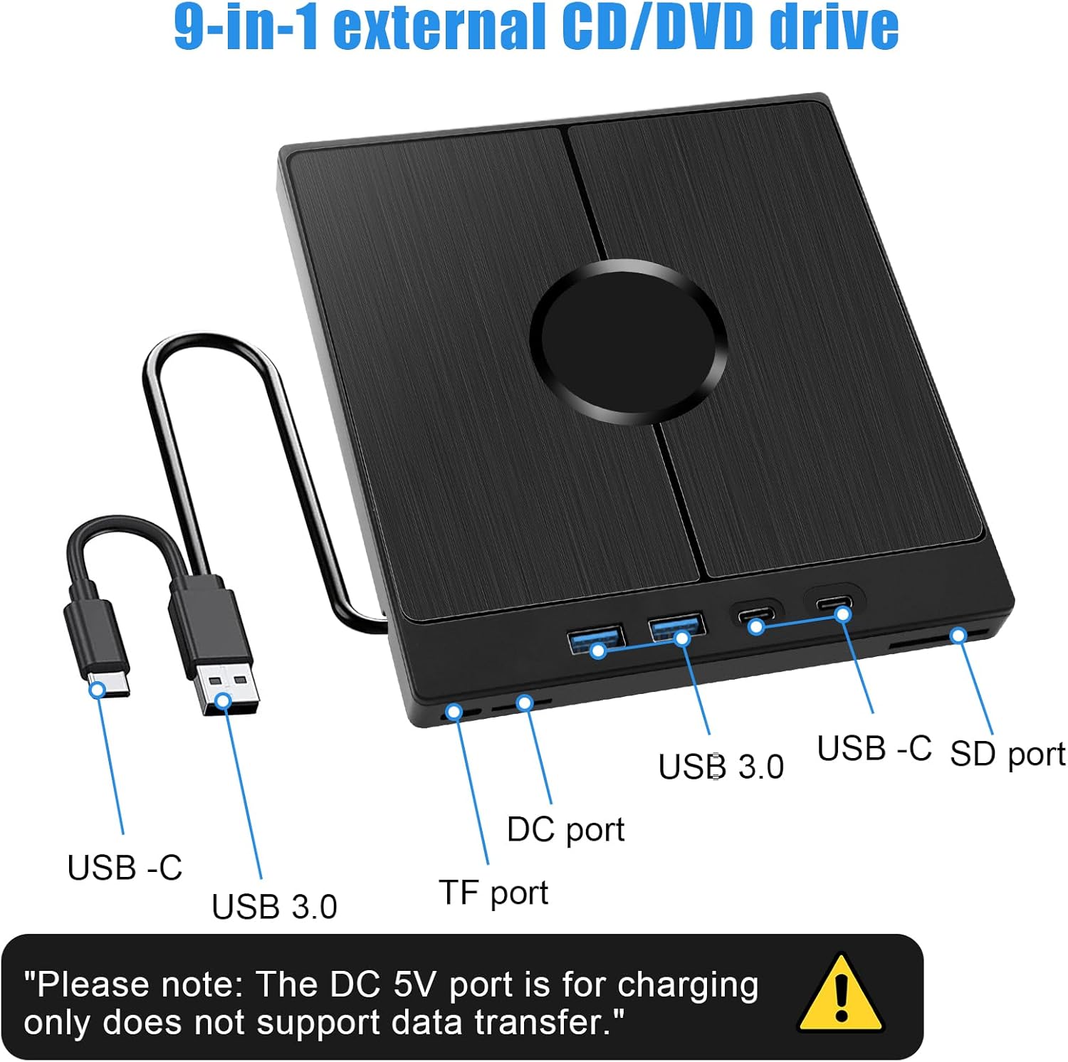 Masterizzatore DVD Esterno con SD/TF per PC Portatile - immagine 2