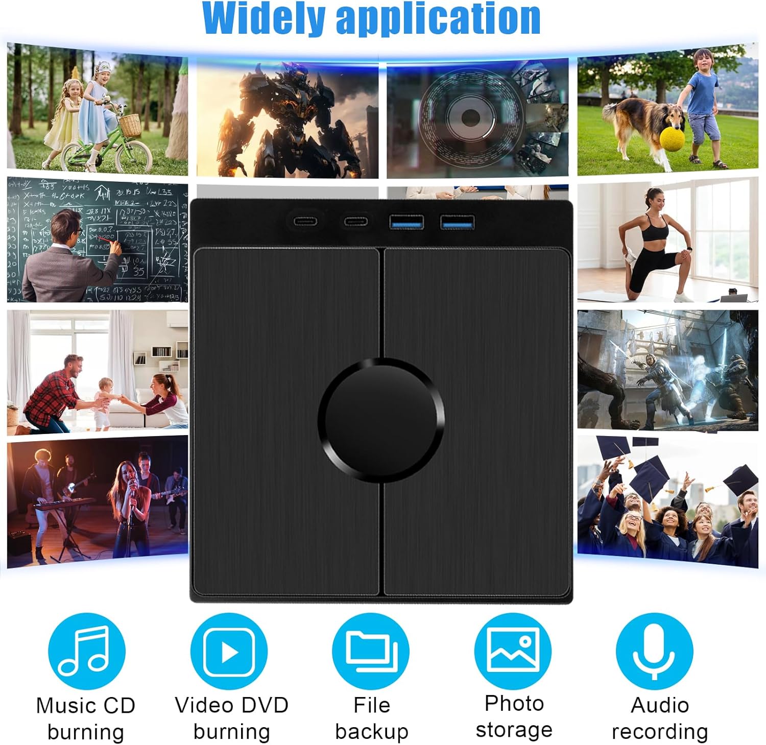 Masterizzatore DVD Esterno con SD/TF per PC Portatile - immagine 5