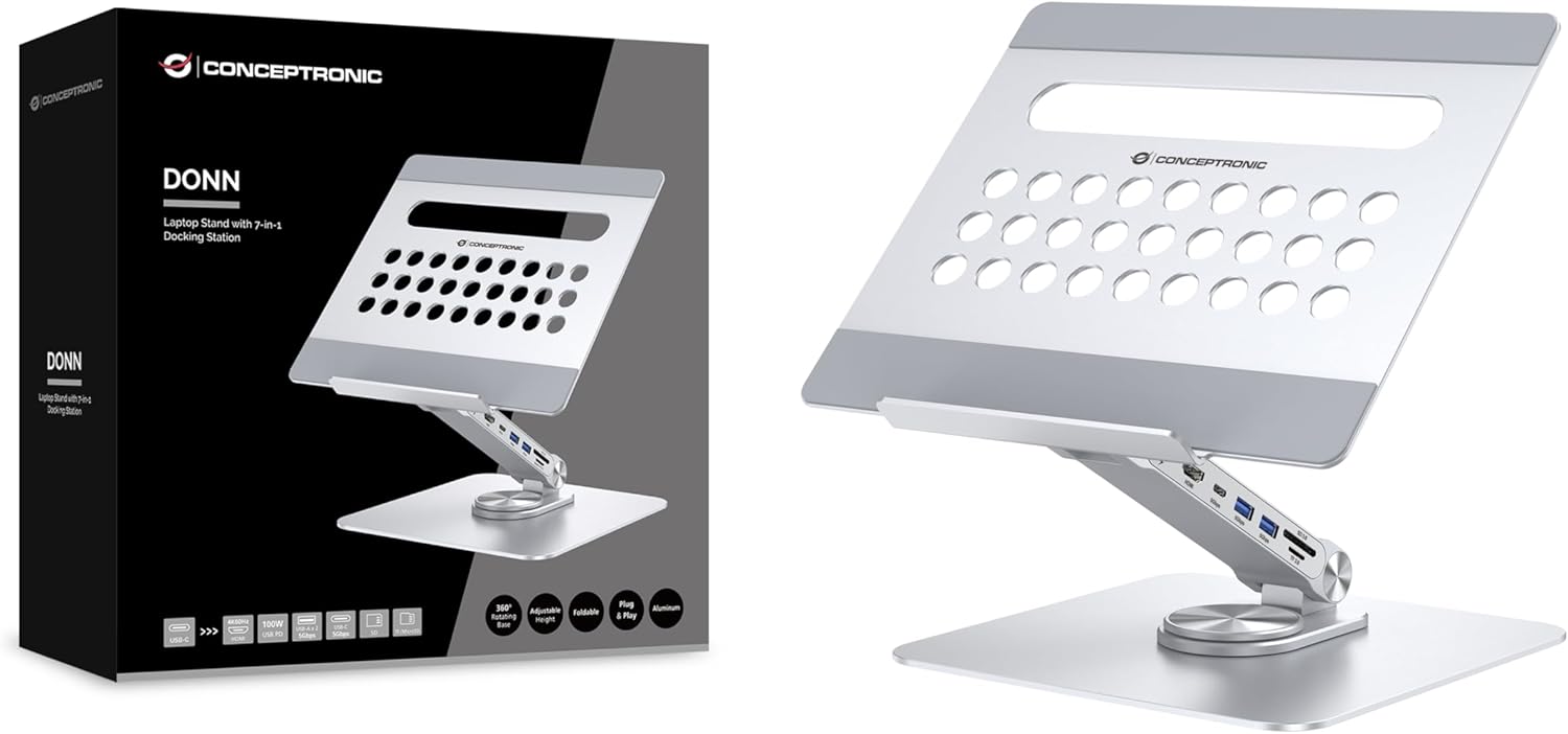 Conceptronic Docking USB-C 7 in 1 100W PD - immagine 1