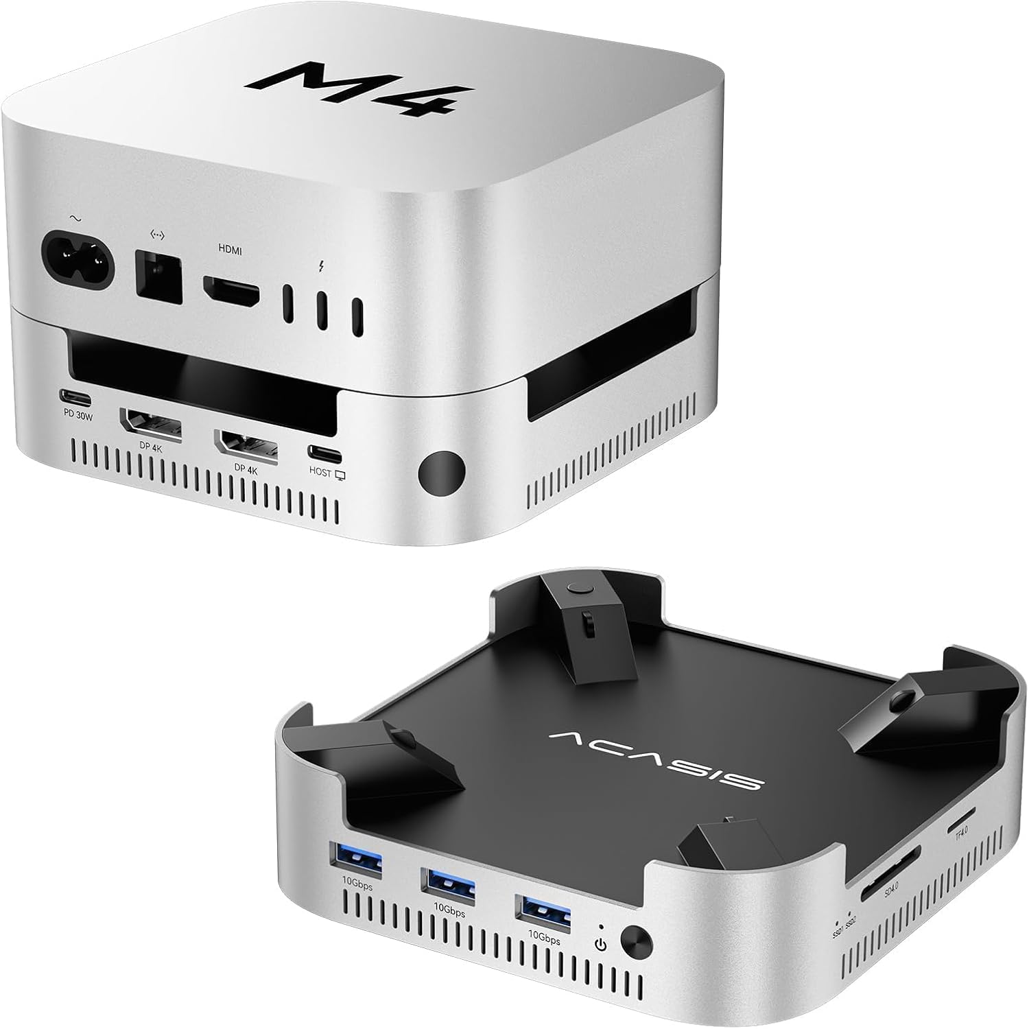 Acasis Mac mini M4 Dock & Stand con Doppio Bay NVMe SSD - immagine 1
