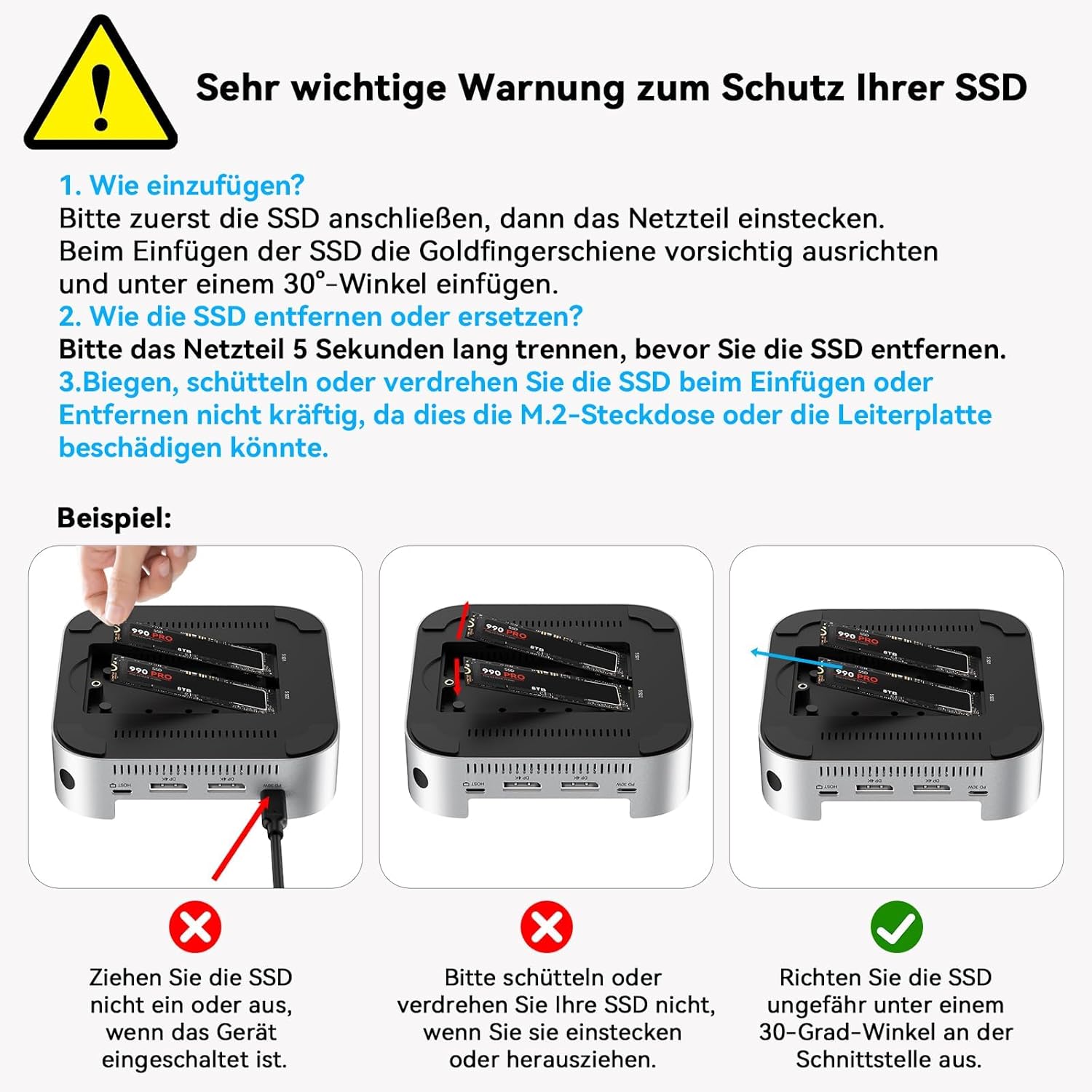 Acasis Mac mini M4 Dock & Stand con Doppio Bay NVMe SSD - immagine 7
