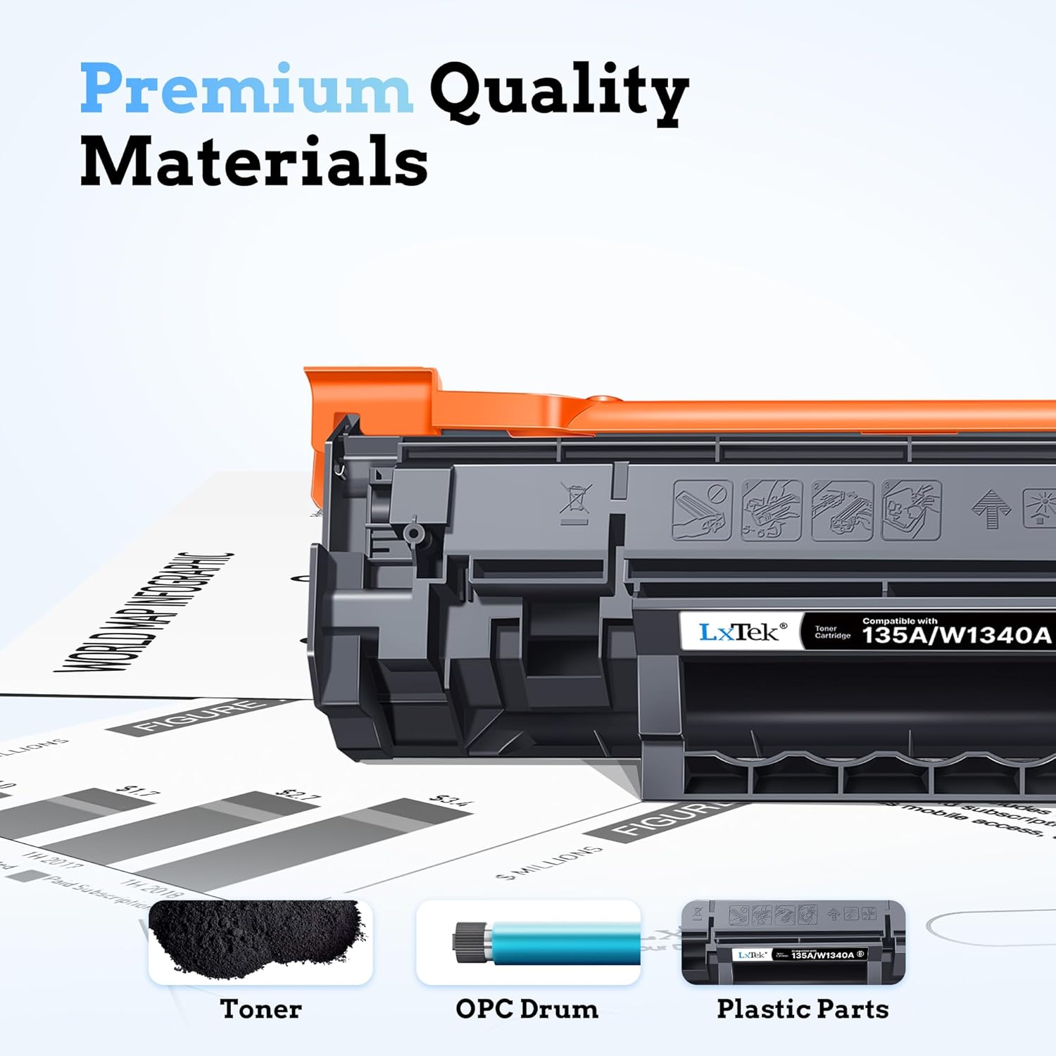 Lxtek 135A W1350A Toner con Chip Compatibile HP - immagine 5