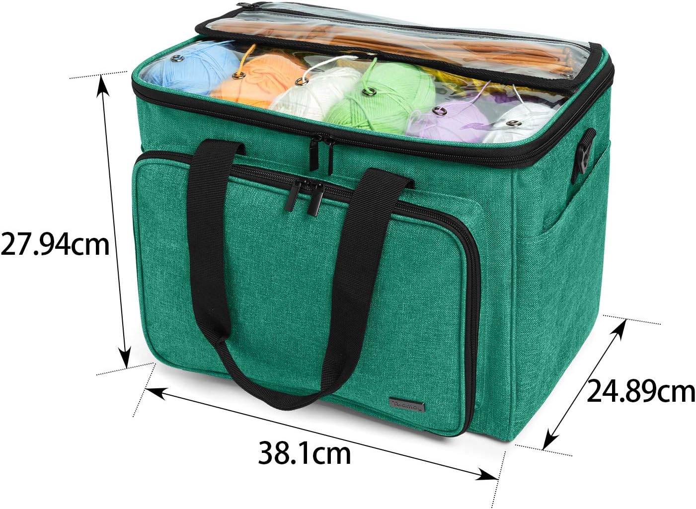 Teamoy Custodia per Filati, Grande, Verde - immagine 6