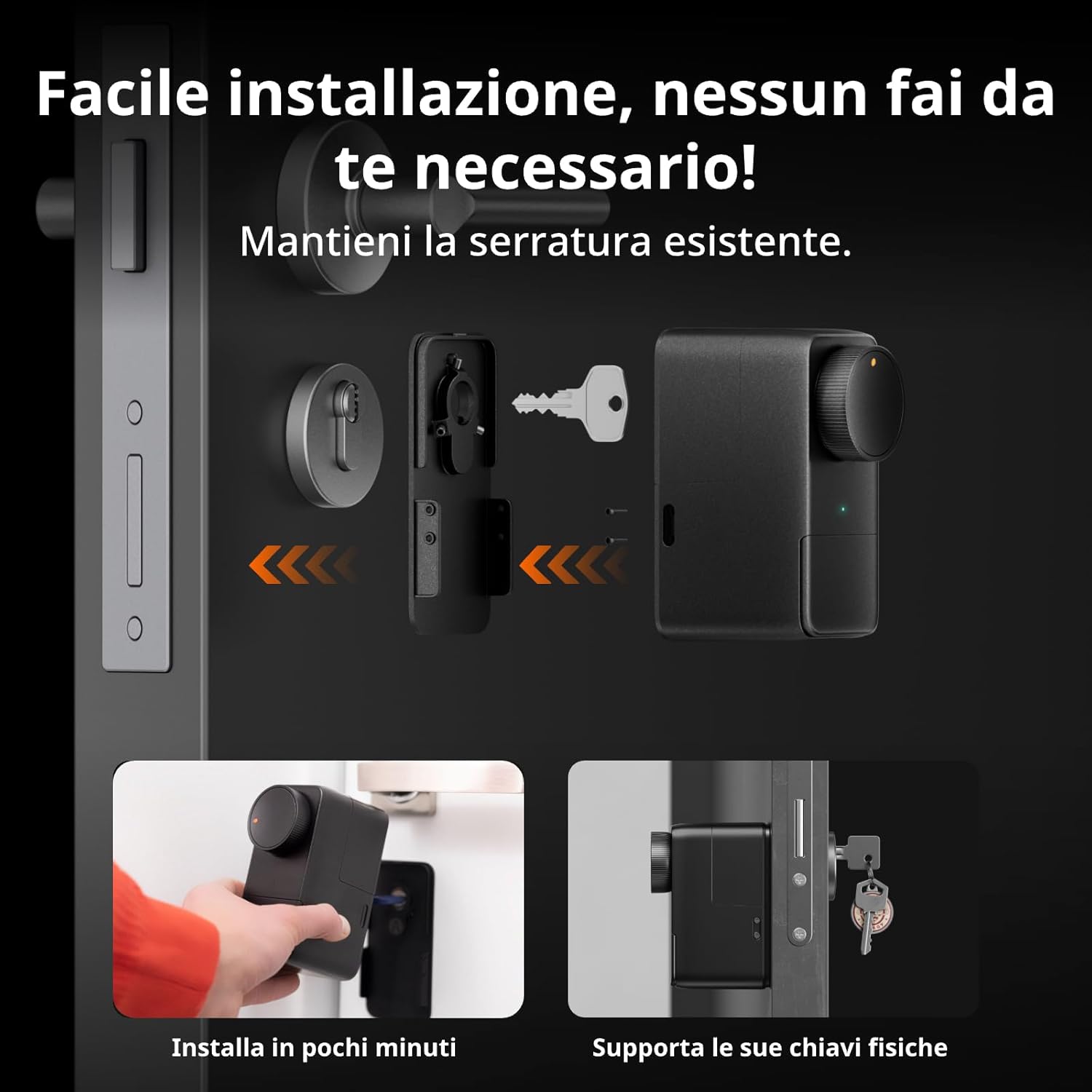 Switchbot WiFi Smart Lock Pro con Tastiera Touchscreen - immagine 3