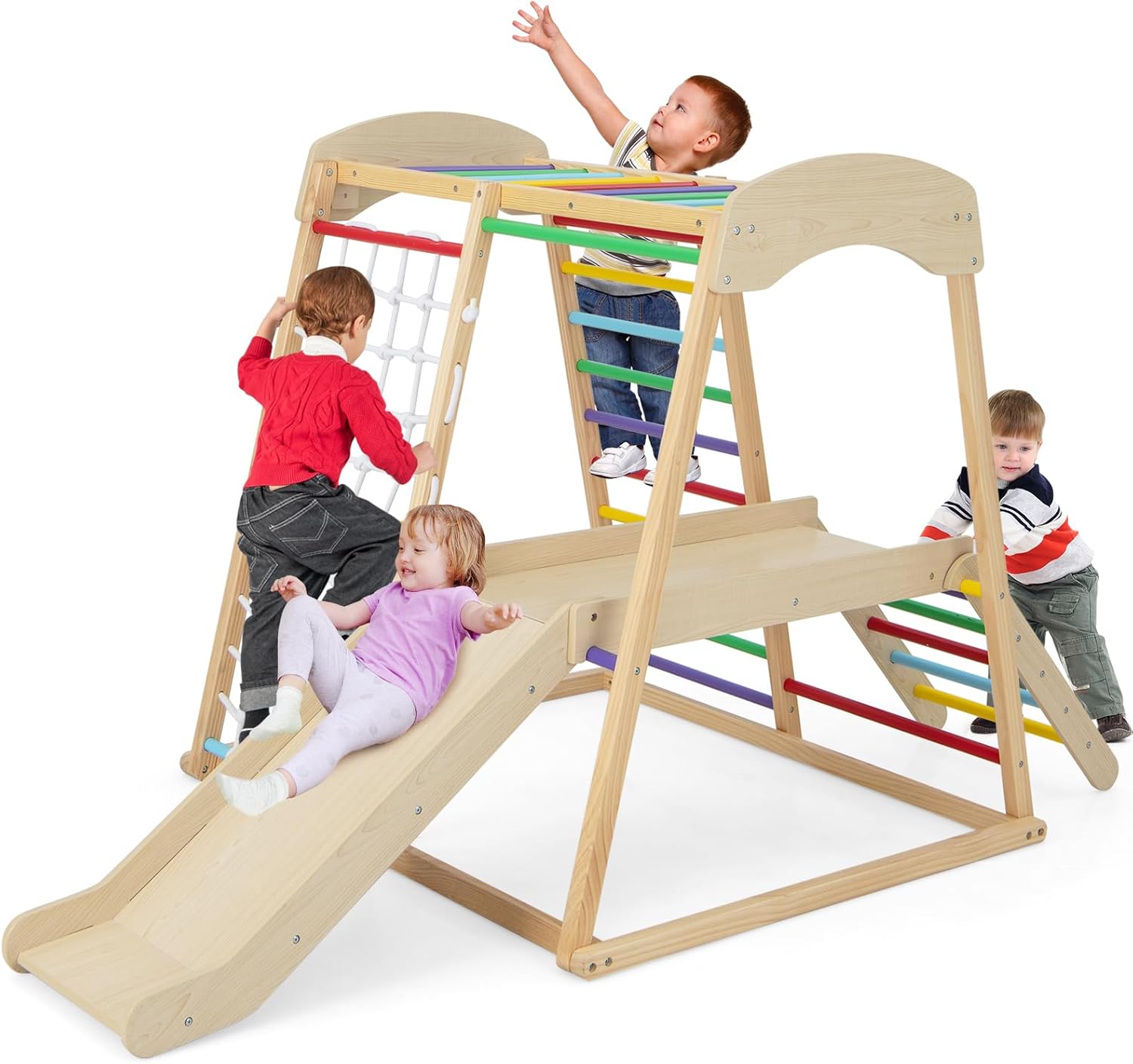 Costway 6 in 1 Set Arrampicata per Bambini - immagine 1