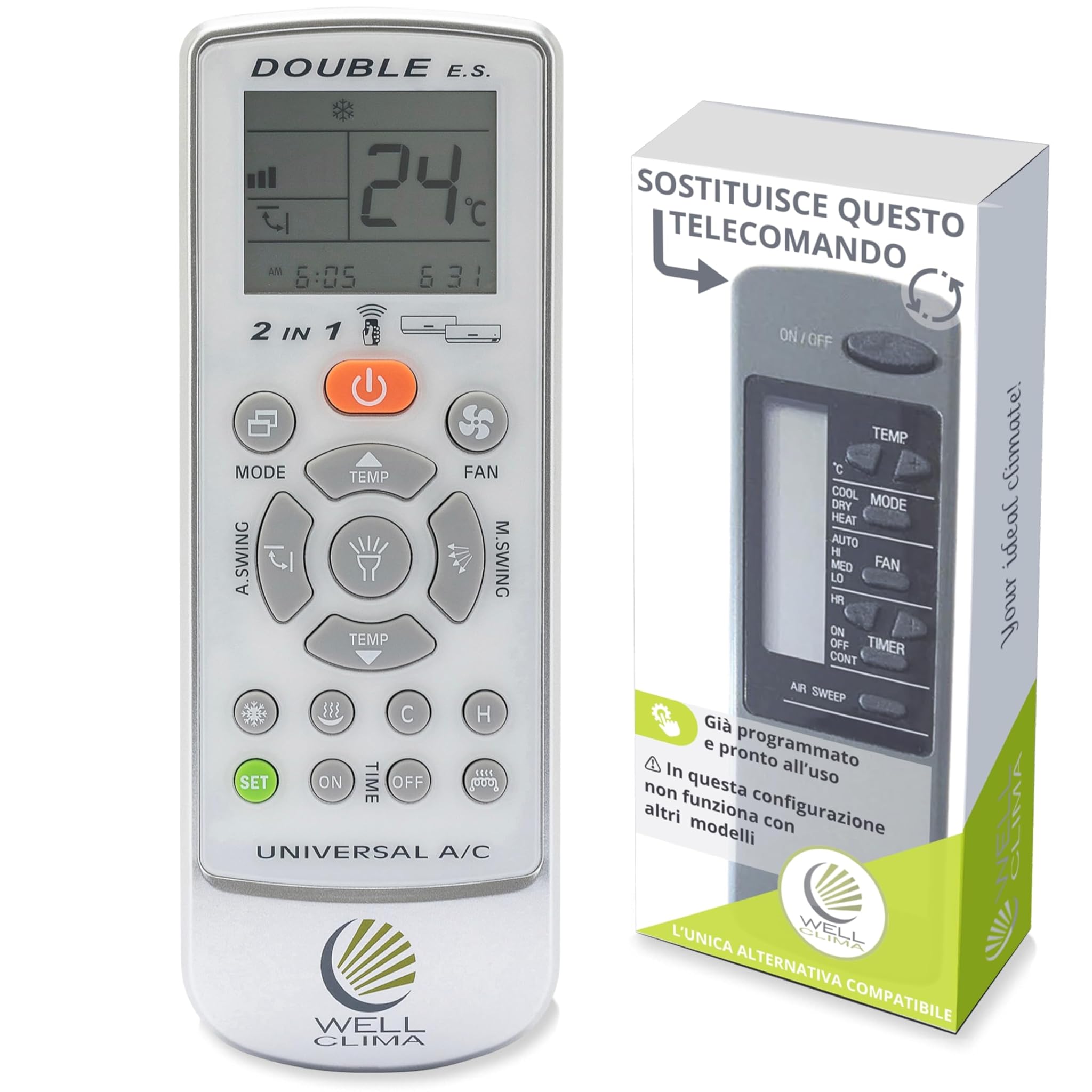 Wellclima - Telecomando per Ferroli, Fer Klima, Climaveneta