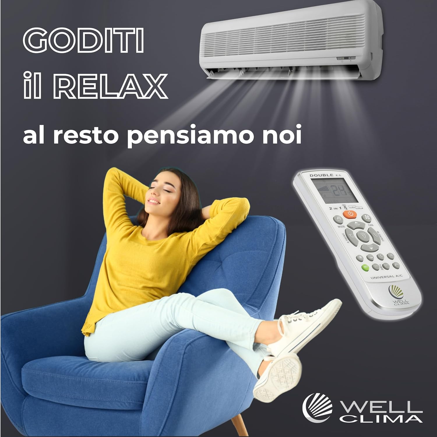 Wellclima - Telecomando per Ferroli, Fer Klima, Climaveneta - immagine 7