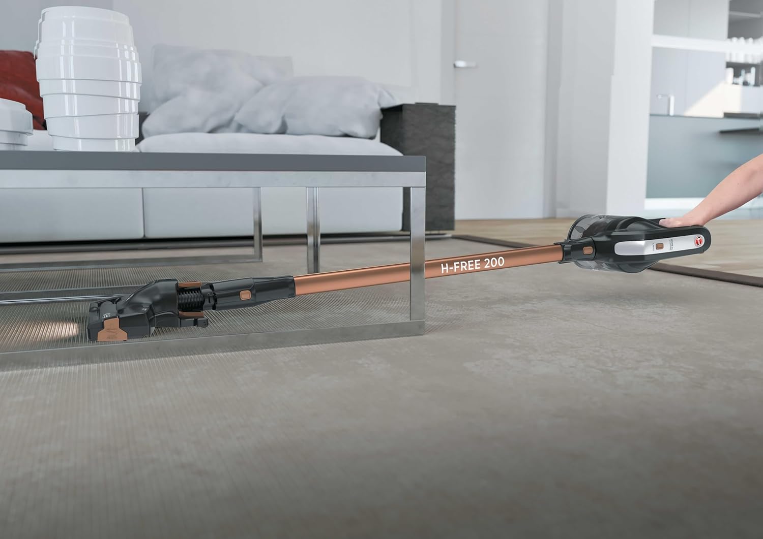 Hoover B021 Batteria Litio Originale per H-Free 200, Nera - immagine 5