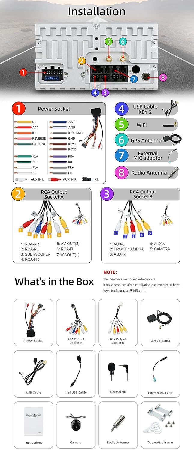 JOYX Autoradio Android 10 Doppio DIN per Ford - immagine 3