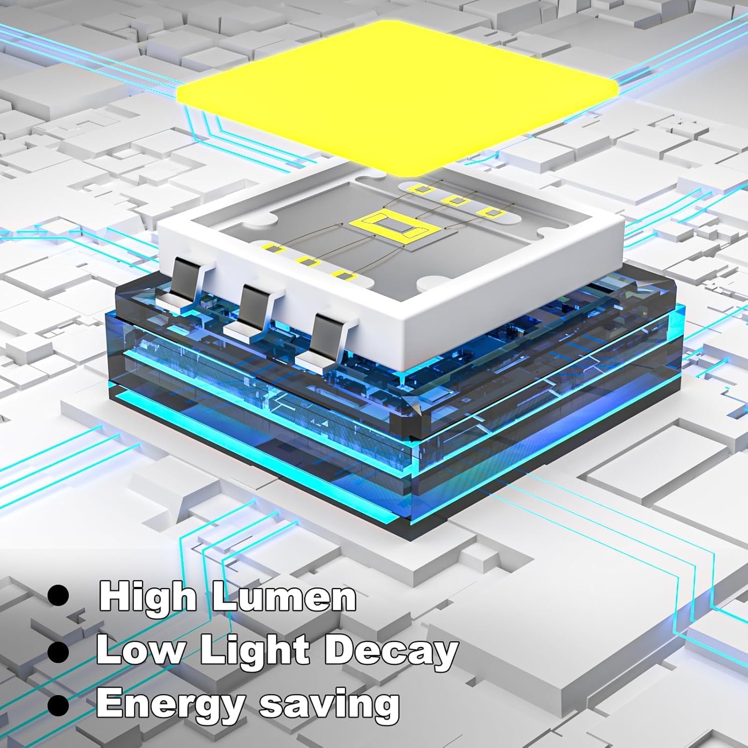Jaynlt Lampione Solare Led Esterno 2500W 6500K - immagine 4