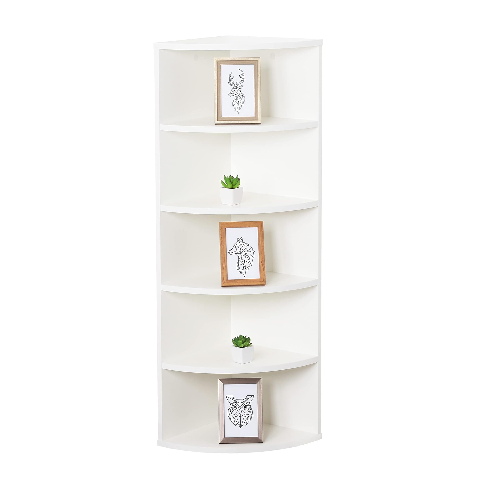 Ricoo Scaffale Angolare a Parete WM059-WM 5 Ripiani