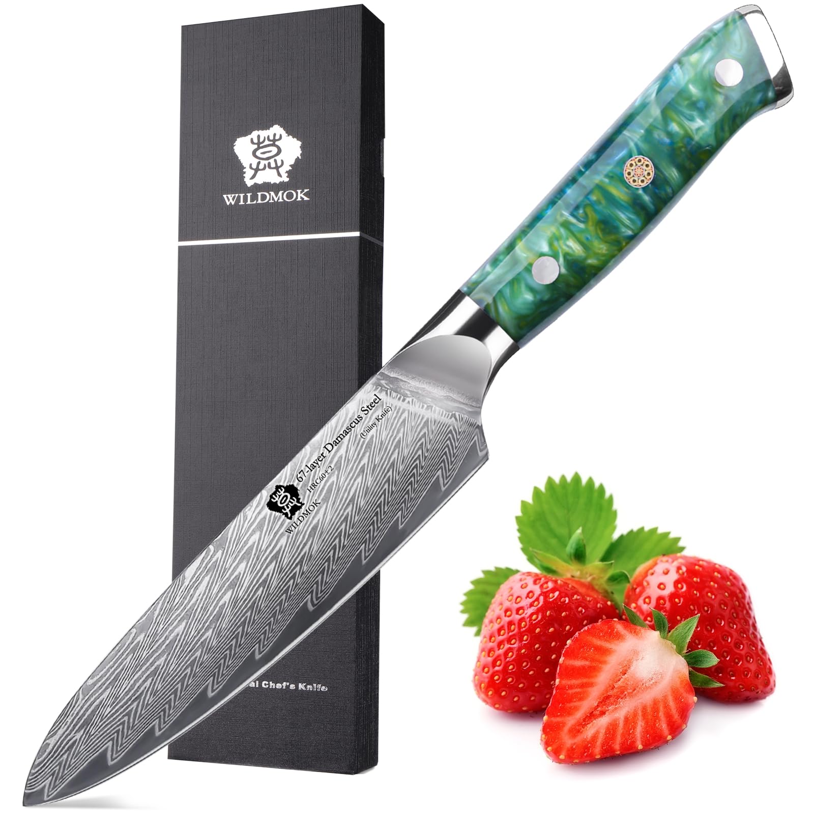 Wildmok Coltello Universale da Cucina Superscharfes 12cm
