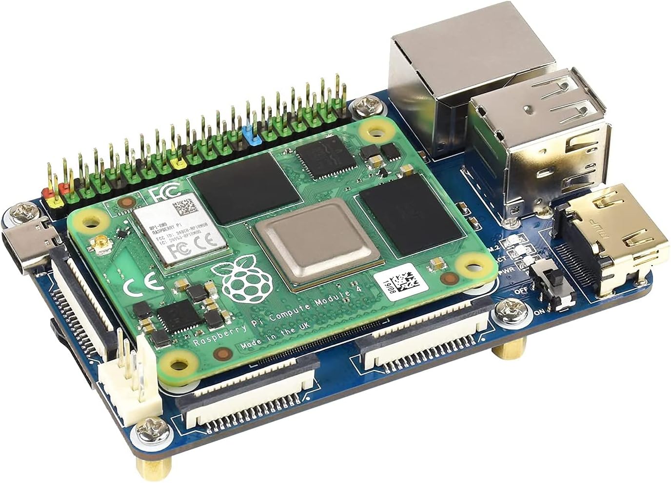 for Raspberry Pi Compute Module 4 IO Board,Mini Base Board (A) Lite ...