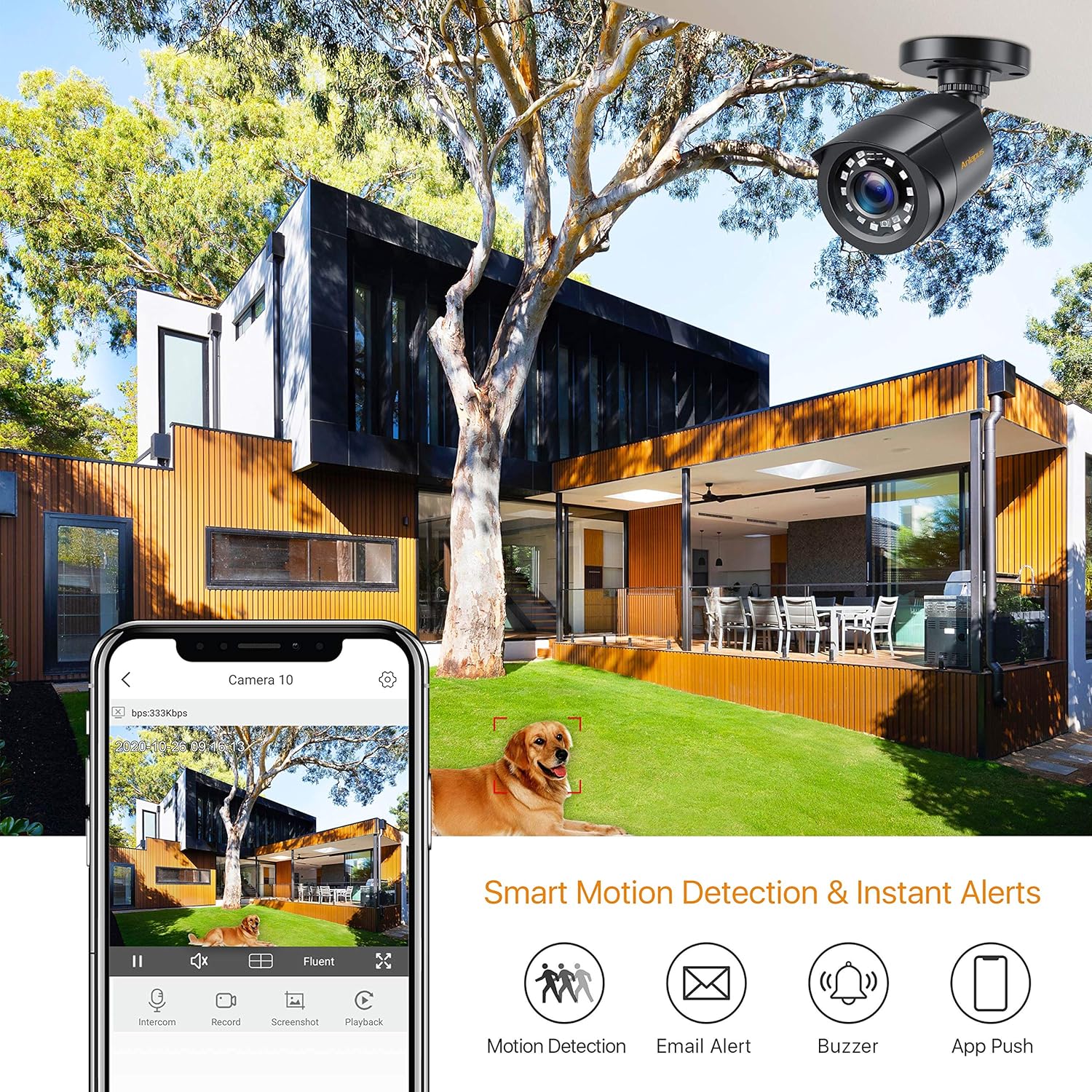 Anlapus CCTV Kit Videosorveglianza 8 Canali 1080P - immagine 5