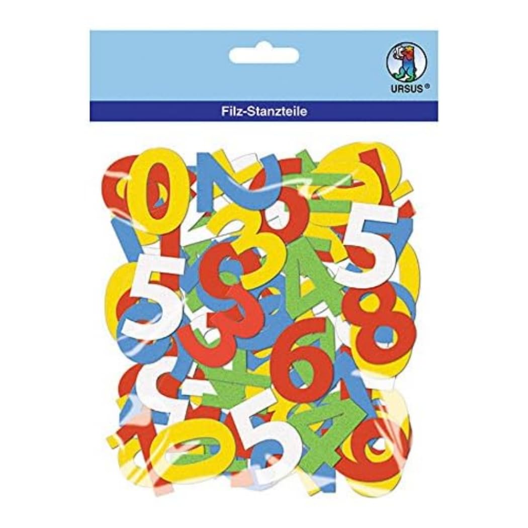 Ursus 4008525030782 Numeri in Feltro Goffrato per Artigianato