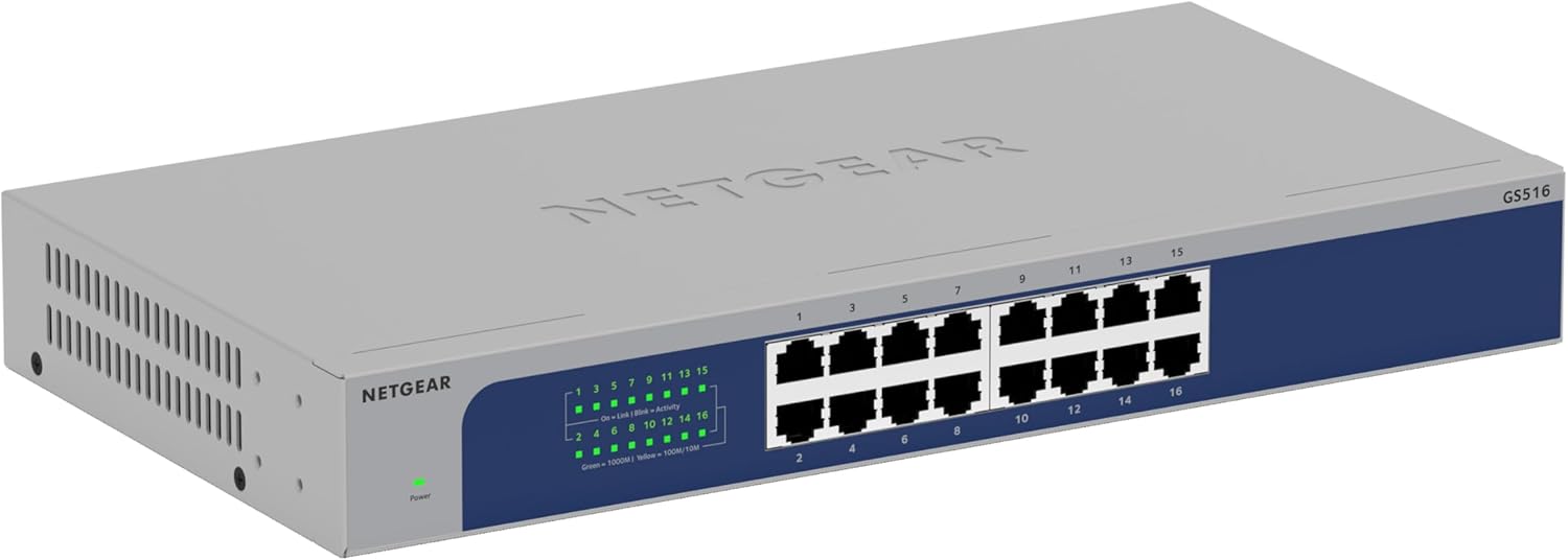 Netgear GS516 - Switch Gigabit Ethernet a 16 Porte - immagine 1
