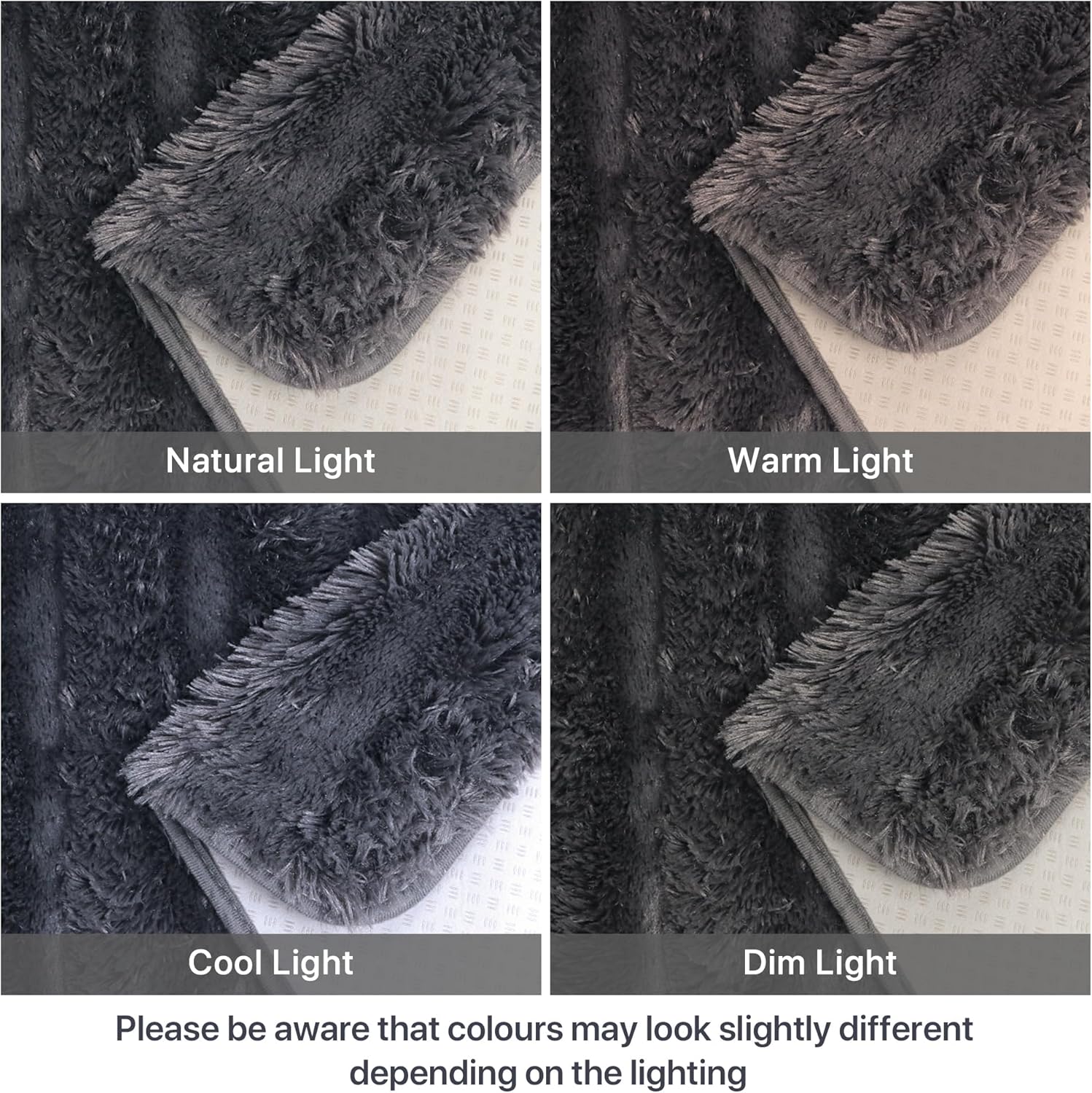 Beimo Tappeto Peluche 200x280 cm Grigio Carbone - immagine 4