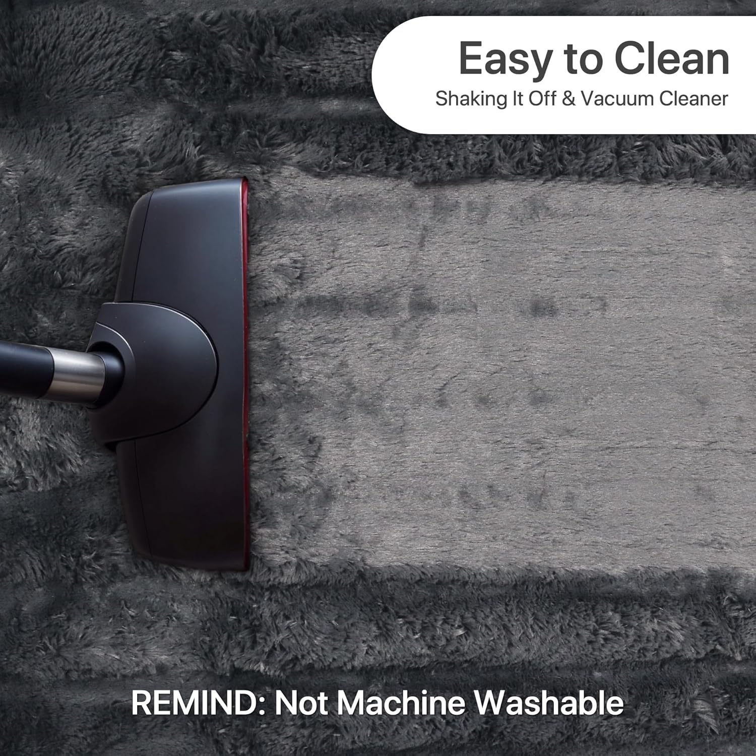 Beimo Tappeto Peluche 200x280 cm Grigio Carbone - immagine 5