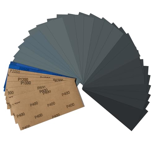 Set Carta Vetrata Umida e Asciutta 23x9cm (36 Pezzi)