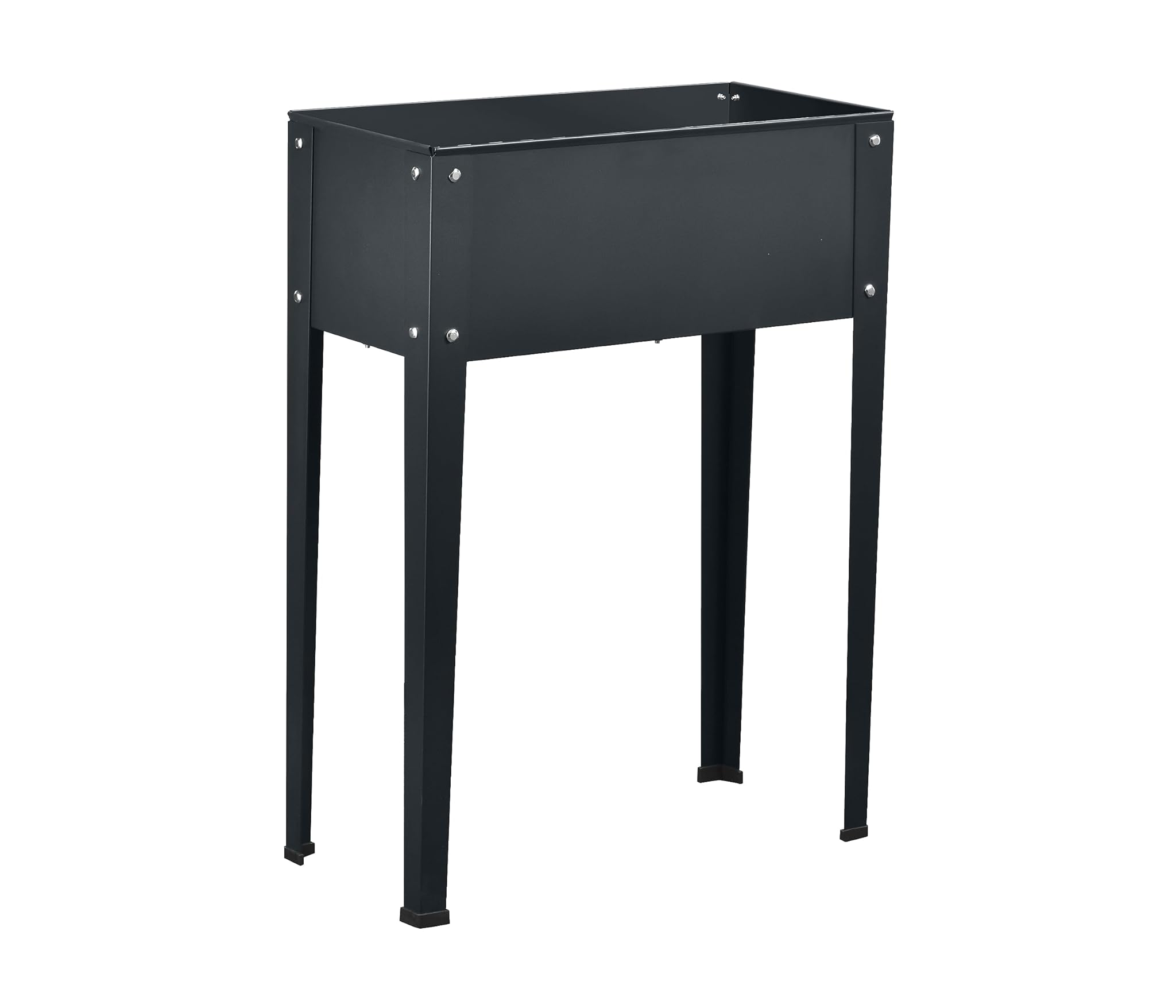 Dehner Aiuola rialzata Münster, ca. 60 x 30 x 80 cm, acciaio, grigio