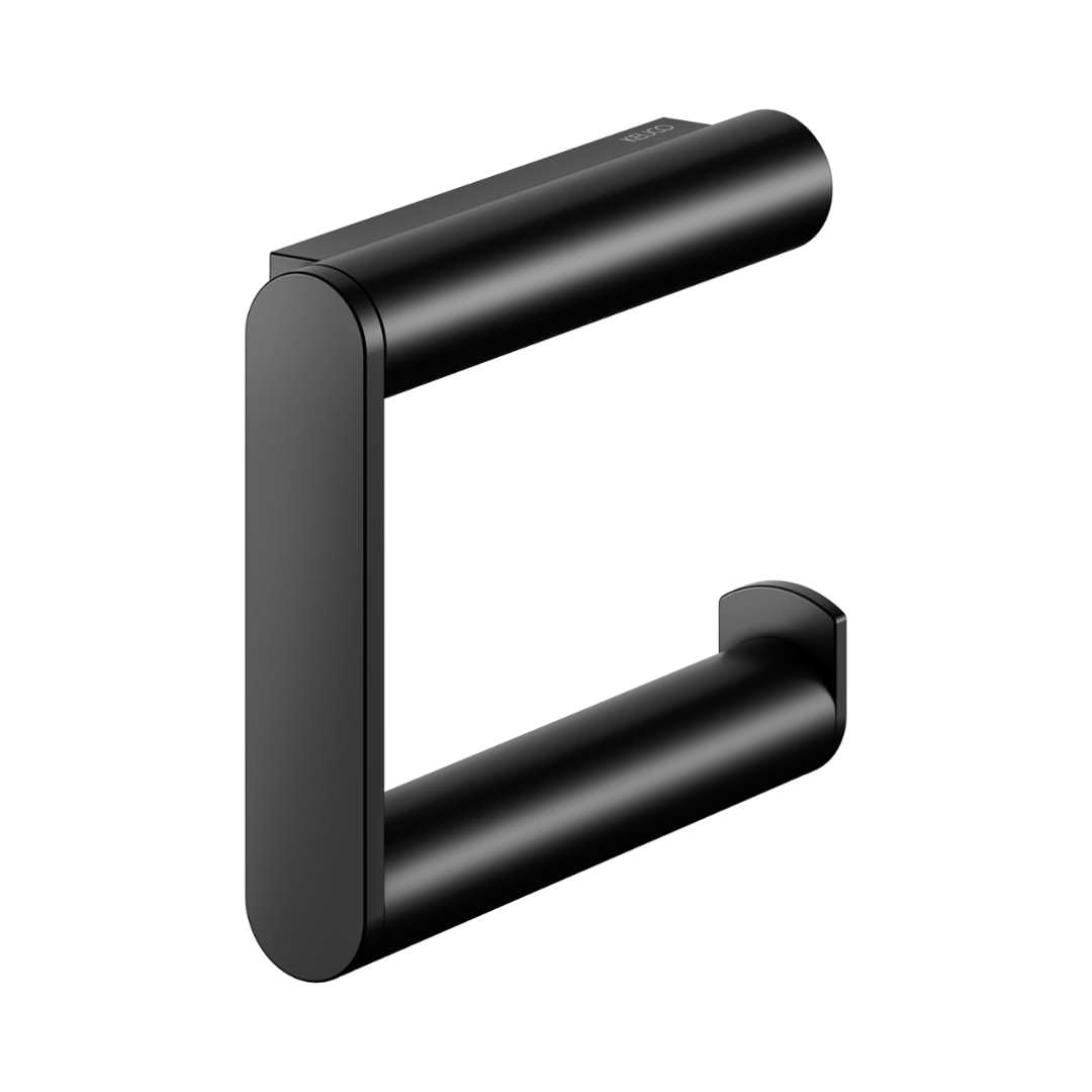 Keuco PLAN Portarotolo Aperto in Metallo Nero Opaco