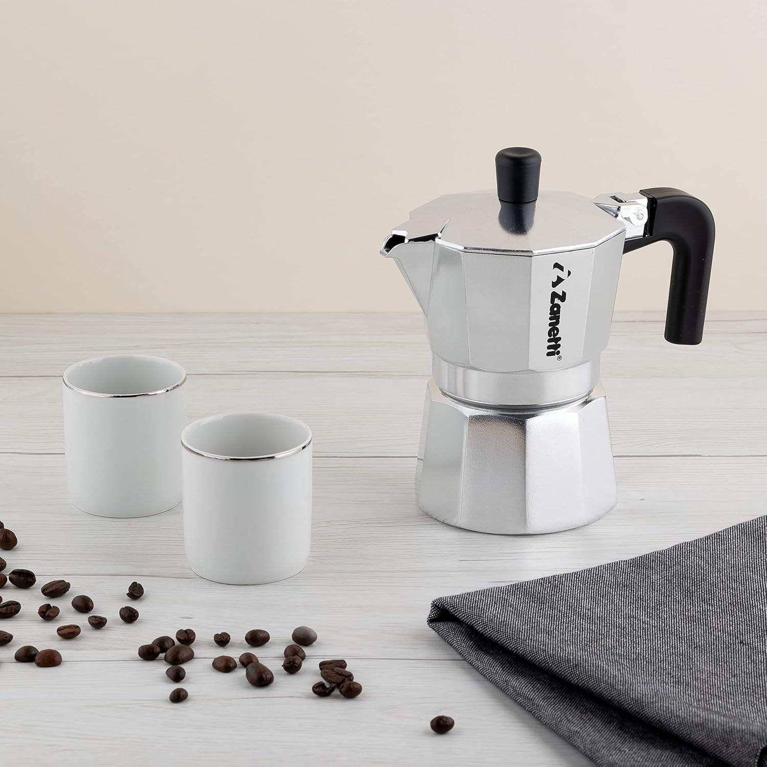 Zanetti Mama Caffettiera Moka Alluminio 1 Tazza - immagine 5