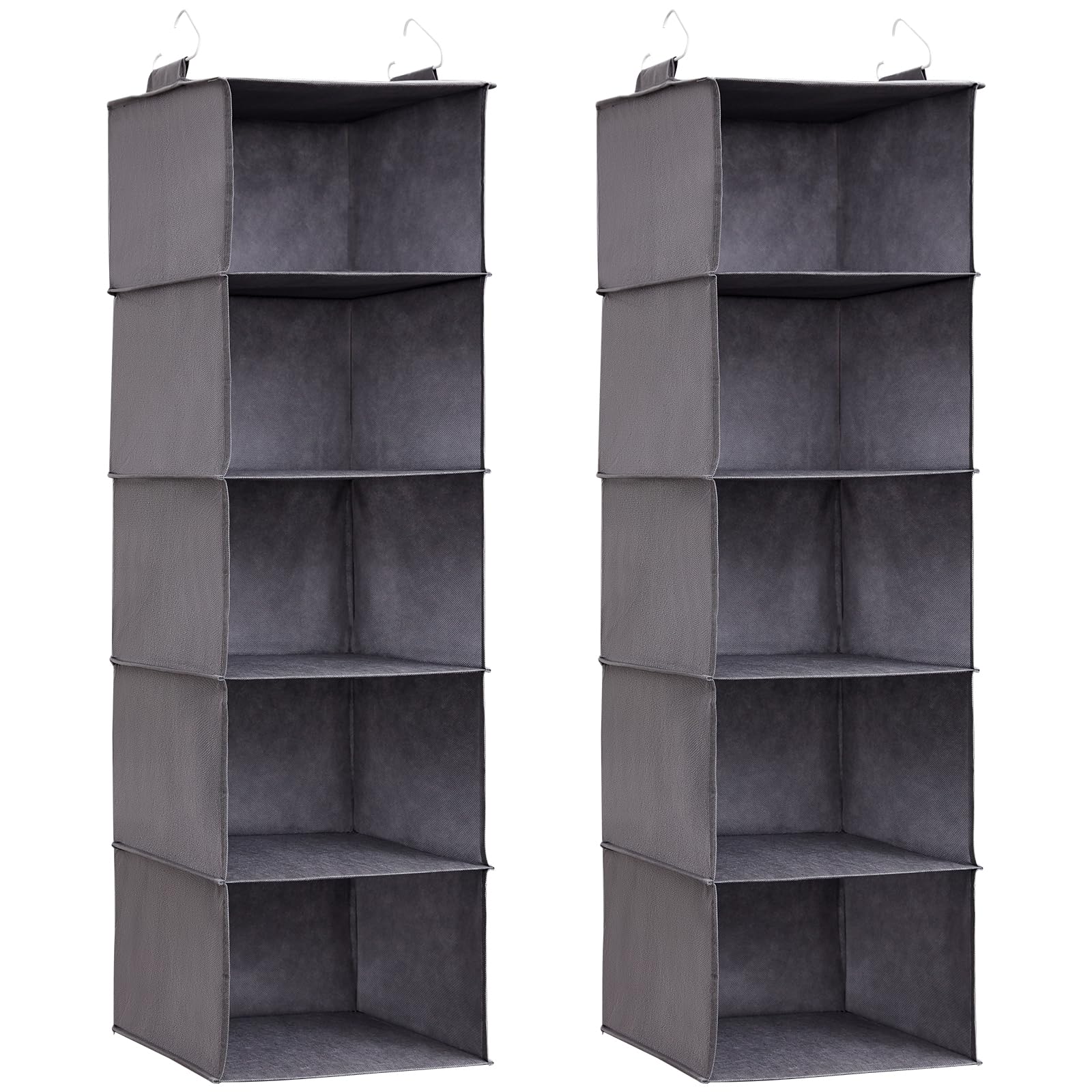 Lifewit Organizer Armadio da Appendere 5 Ripiani, Grigio