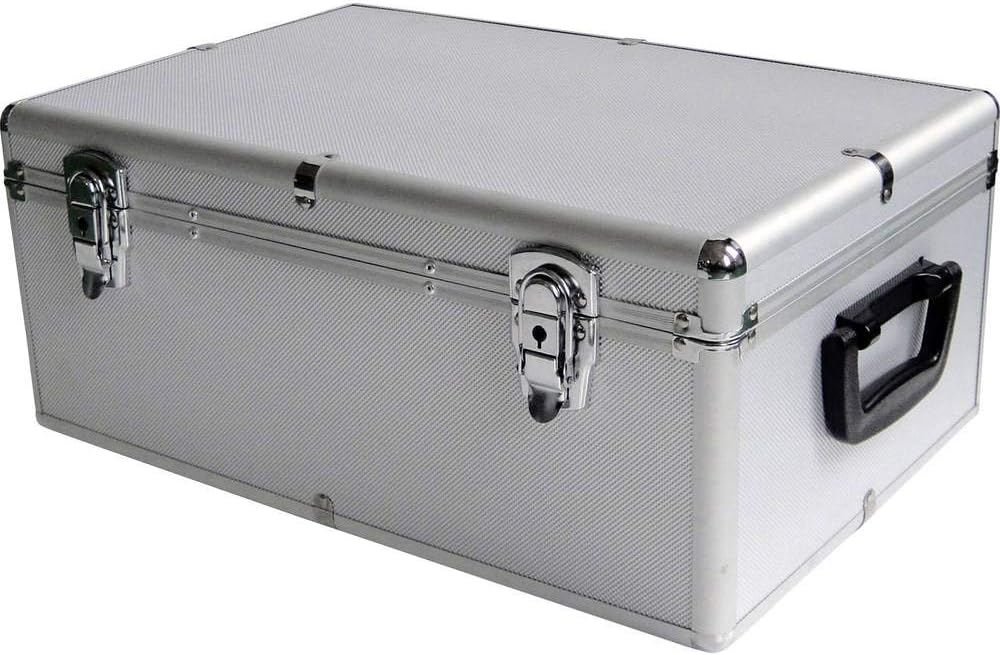 Valigia porta cd e dvd per DJ da 500 posti argento - immagine 3