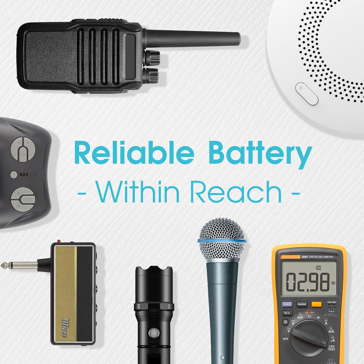 Czvv Pile Ricaricabili Litio 9V 850mAh (4 Batterie) - immagine 7