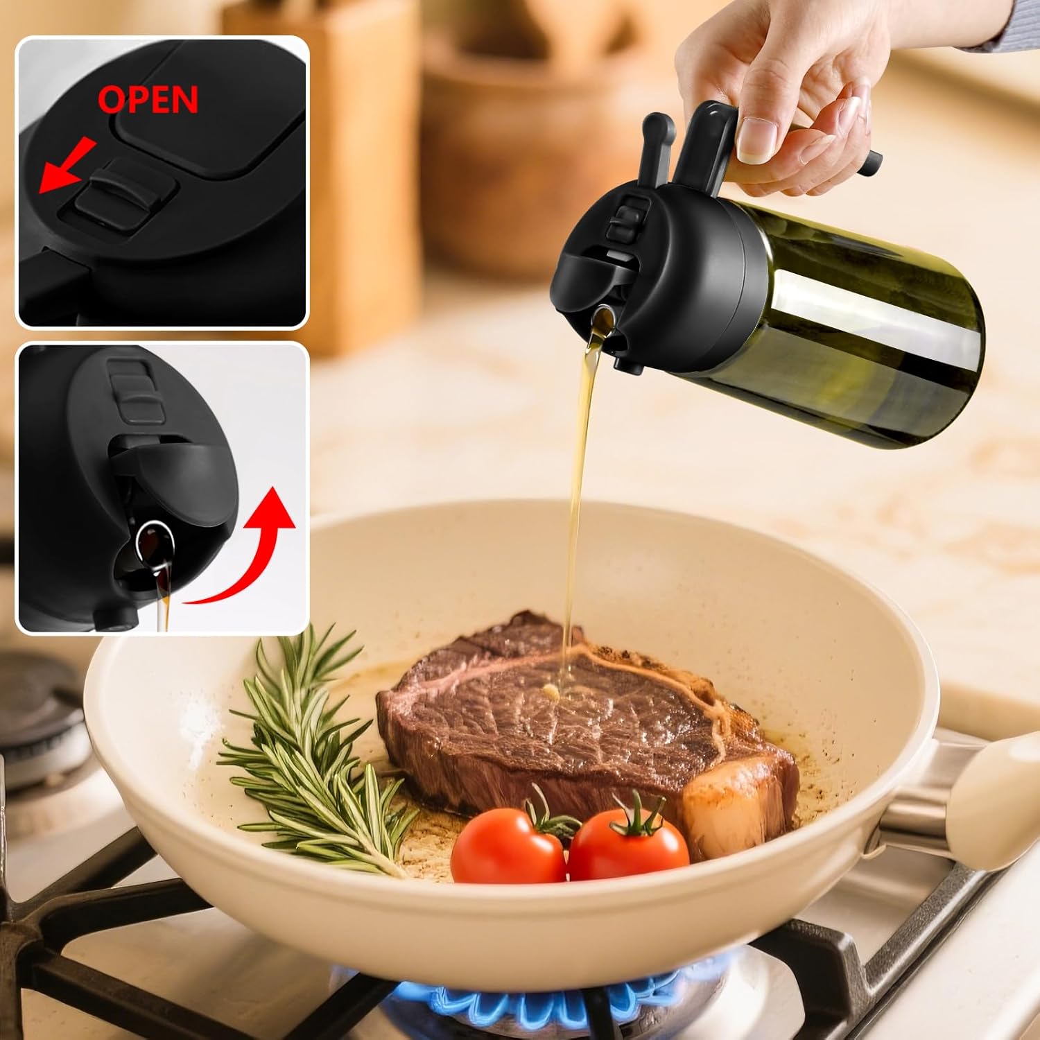 2 Spruzzatore e Distributore Olio 470 ml - immagine 4