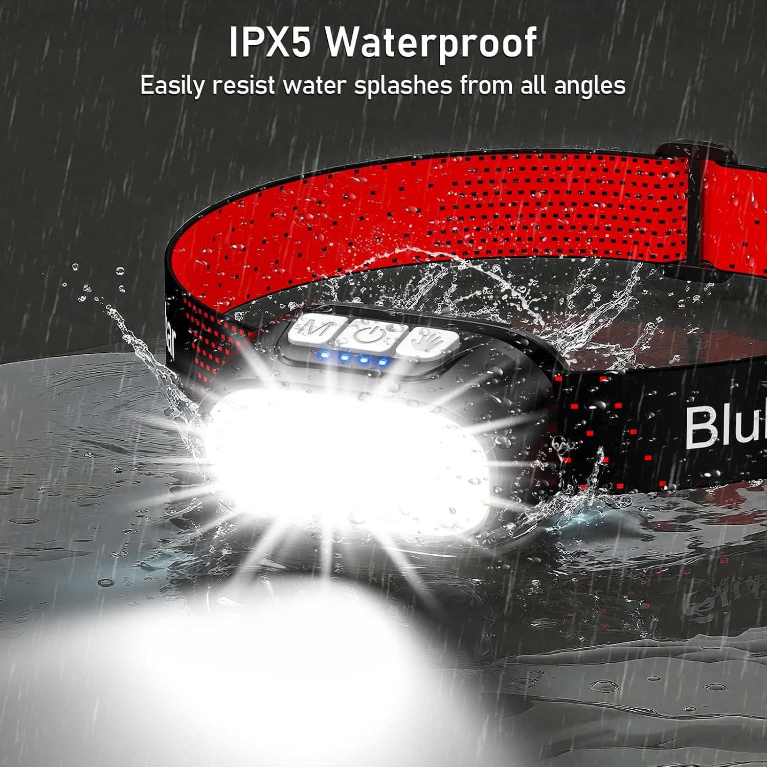 Blukar Torcia Frontale LED Ricaricabile Super Luminosa - immagine 8