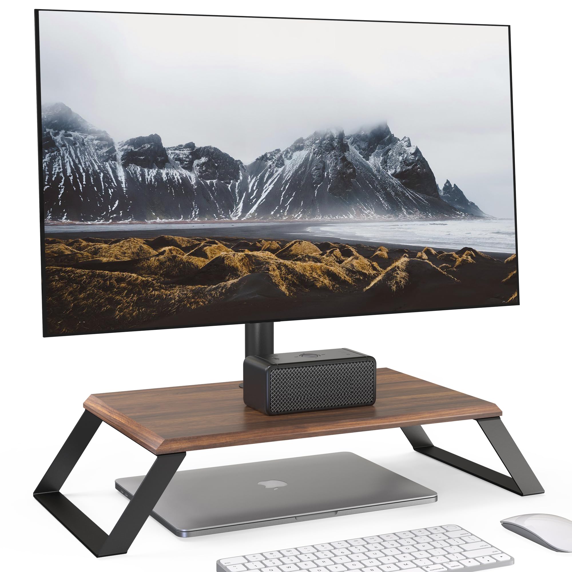 Aokcos Supporto Monitor con Ripiano Vintage