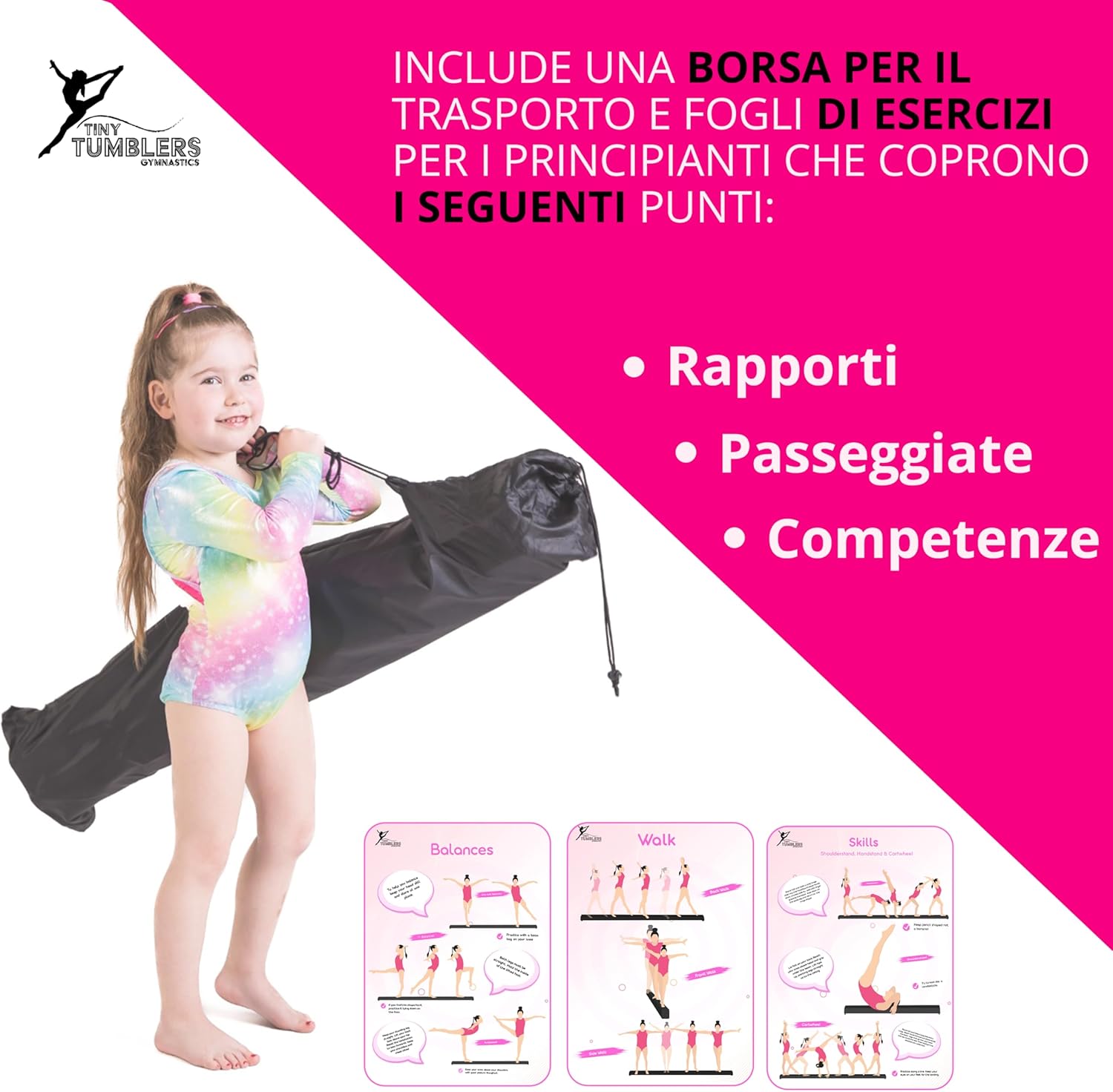 Trave Ginnastica Artistica per Casa 210/240/270 cm - immagine 5