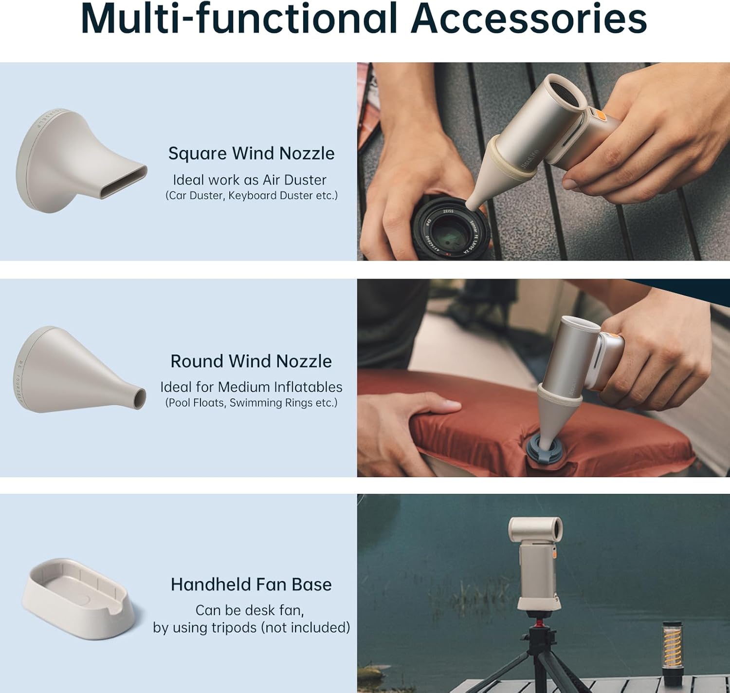 Jisulife Mini Ventilatore Portatile 9000 mAh - immagine 5