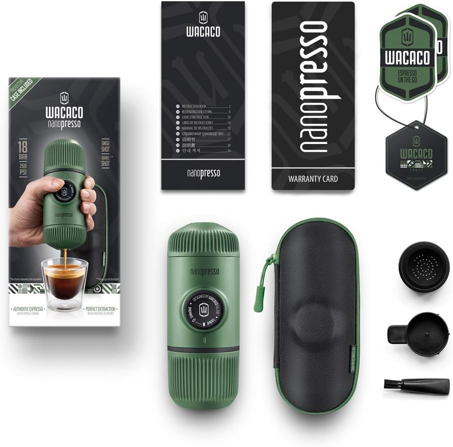 Wacaco Nanopresso con S-custodia - Macchina Caffè Portatile - immagine 7