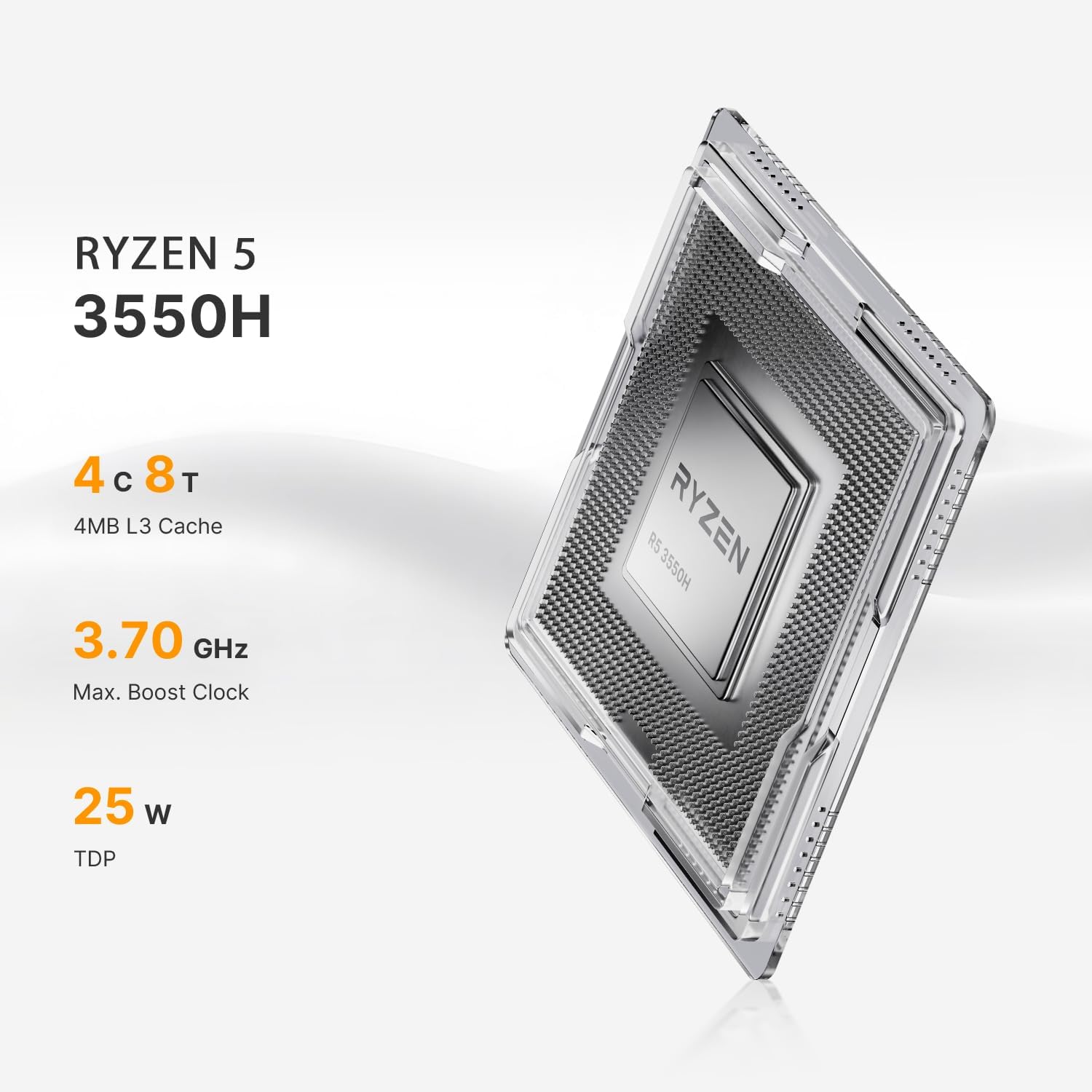 C4 Mini PC con Ryzen 5 3550H, 16GB RAM 512GB SSD - immagine 3