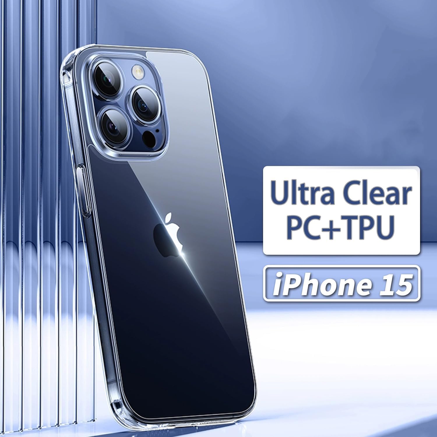 BMB Germany Custodia Trasparente per iPhone 15 Plus - immagine 1