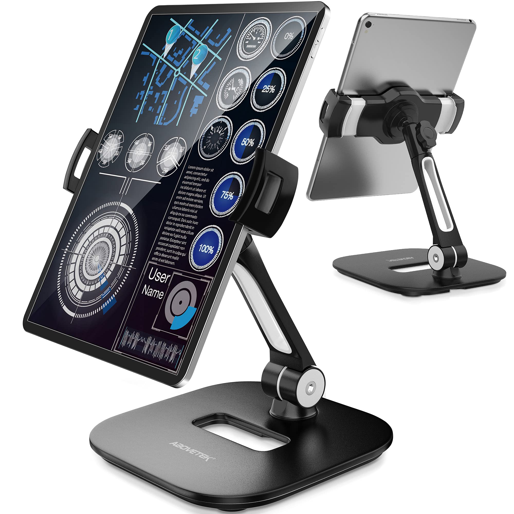 Abovetek Supporto Tablet in Alluminio Pieghevole 360°