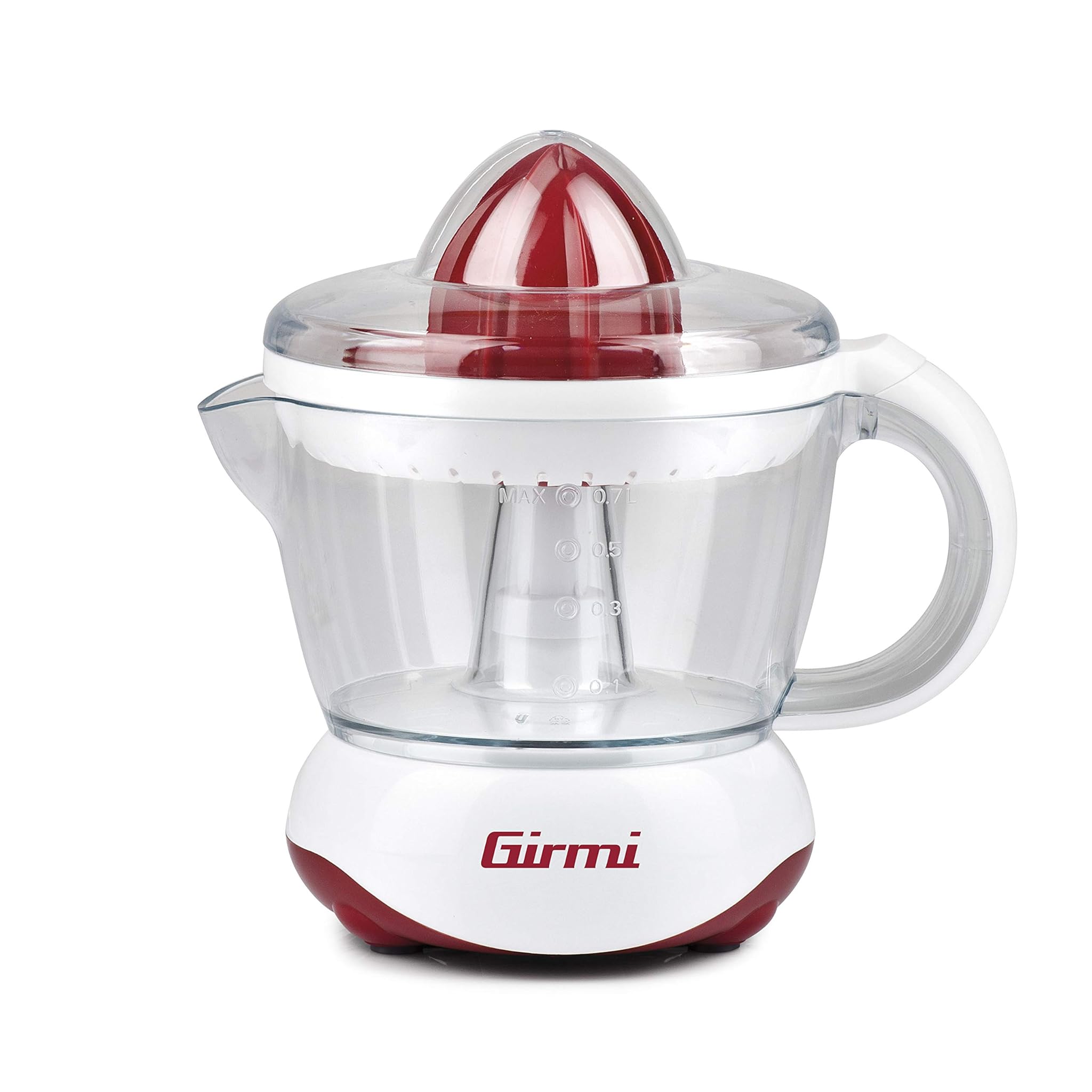 Girmi SR02 Spremiagrumi Elettrico 25W 700cc, Rosso/Bianco