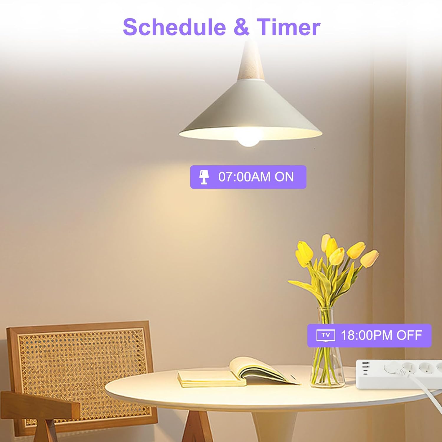 Antela Ciabatta Smart WiFi con 4 Prese AC + 4 USB - immagine 5