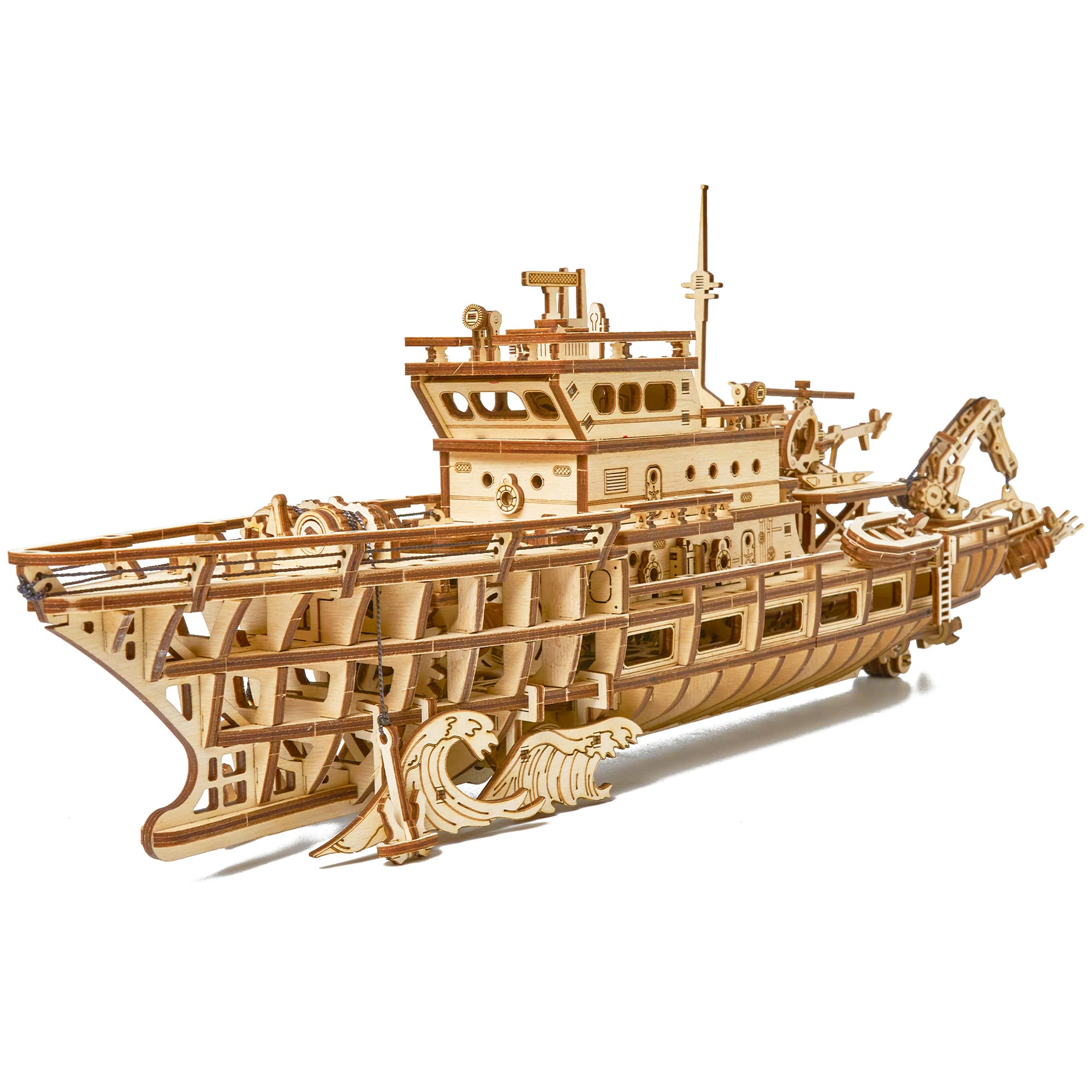 Wood Trick Yacht - Puzzle Meccanico in Legno 3D