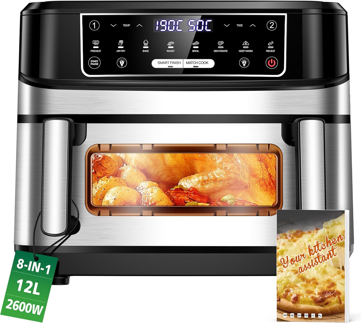 Friggitrice ad Aria Calda a 2 Camere 12L