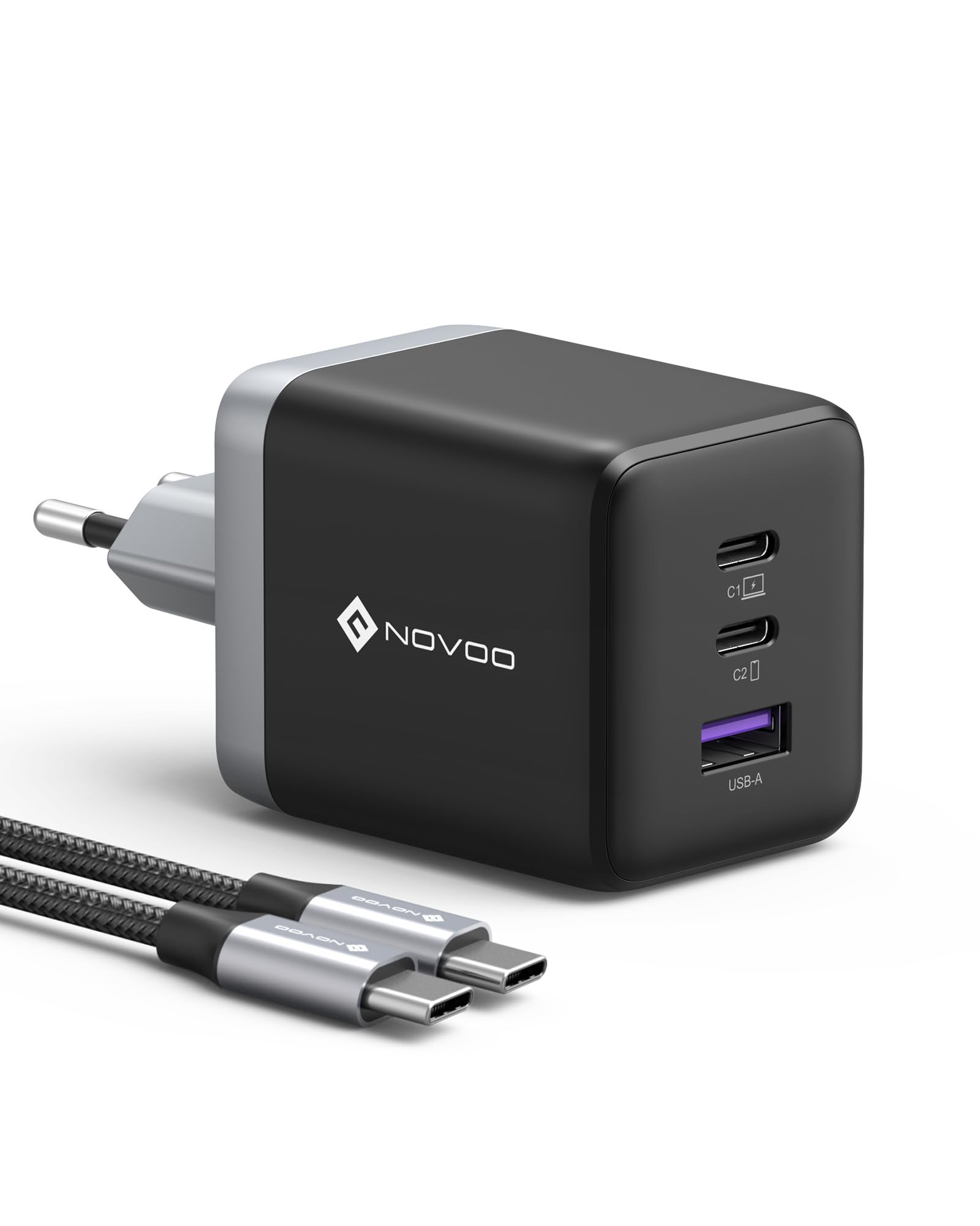 Novoo Caricatore USB C 100W GaN Ⅲ 3 Porte